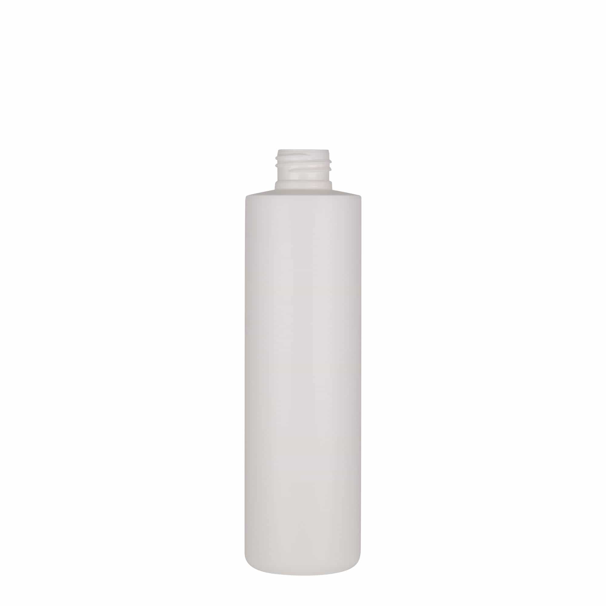 250 ml plastflaske "Pipe", Green HDPE, hvit, åpning: GPI 24/410 250 ml plastflaske "Pipe", Green HDPE, hvit, åpning: GPI 24/410
