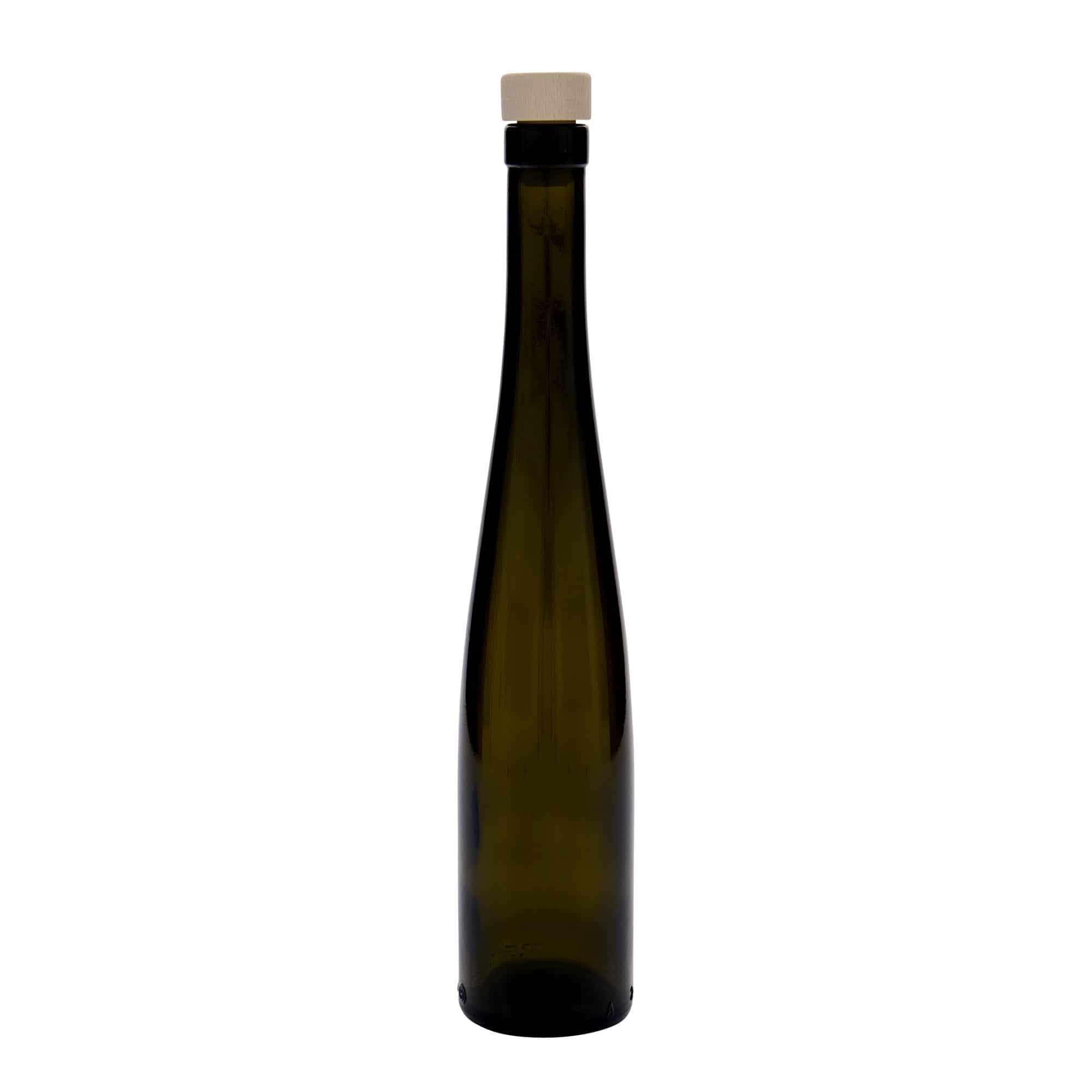 375 ml glassflaske "Weinschlegel", antikkgrønn, åpning: Kork