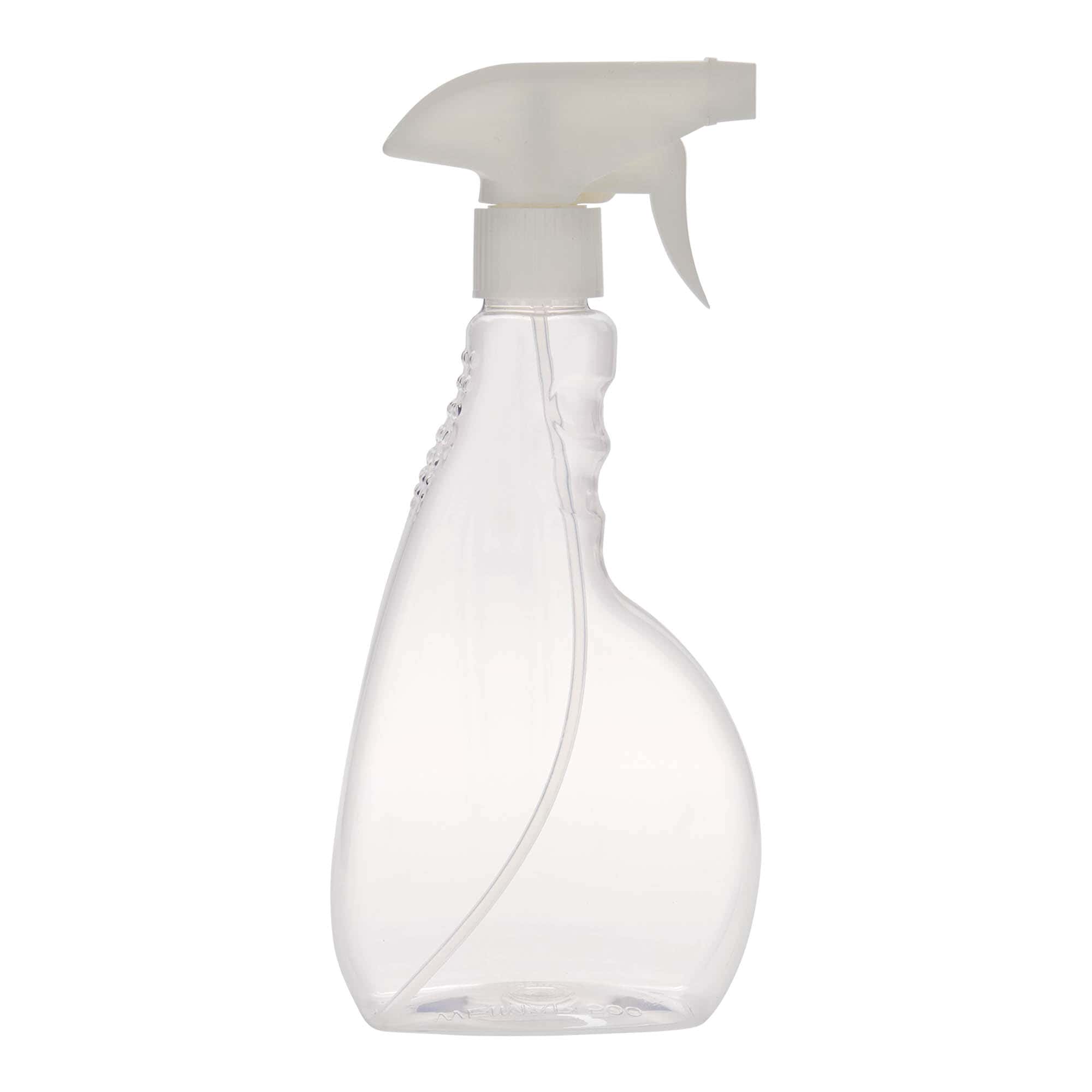 500 ml PET-sprayflaske "Piccobello", firkantet, plast, åpning: Skrulokk