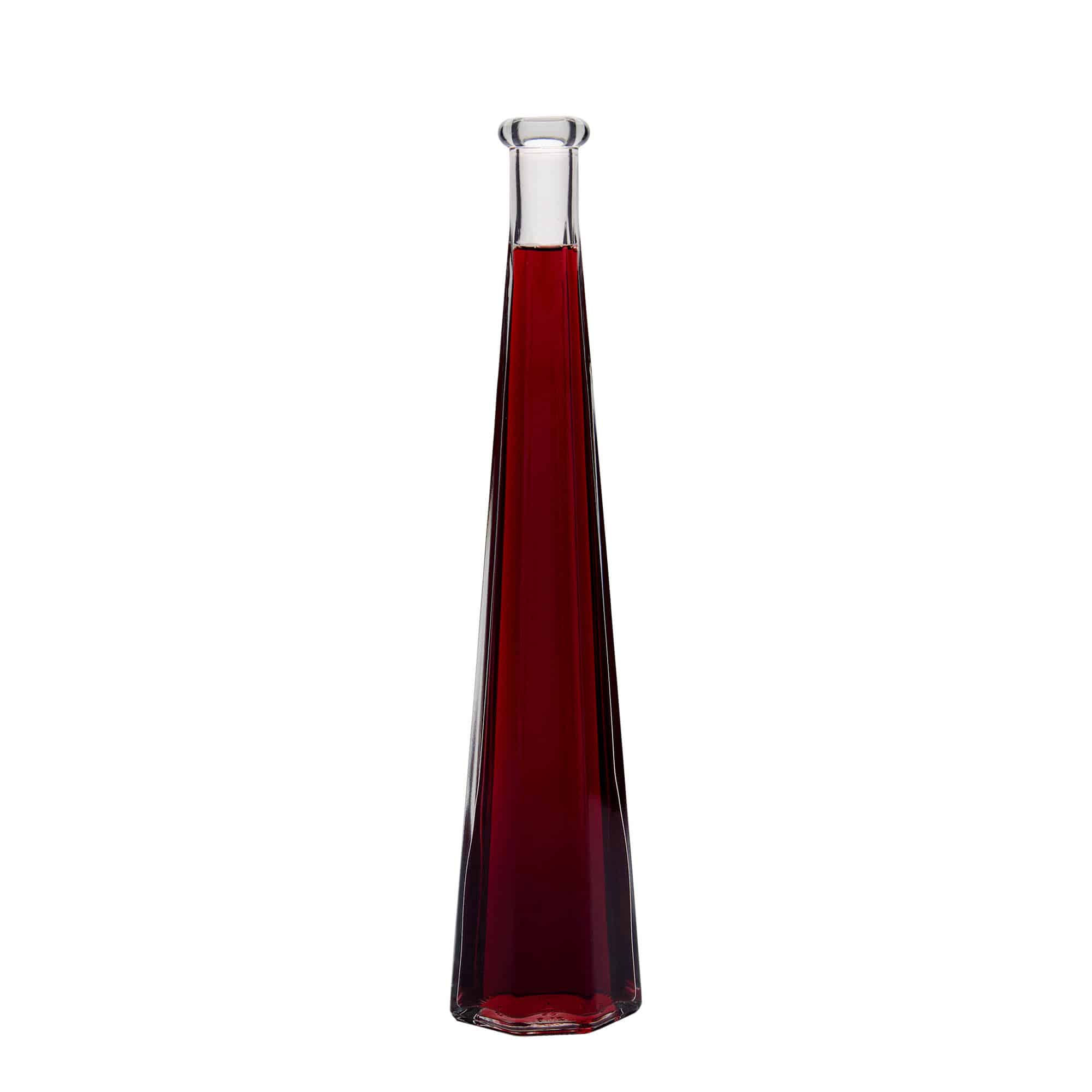 200 ml glassflaske "Dama Sexta", sekskantet, åpning: Kork