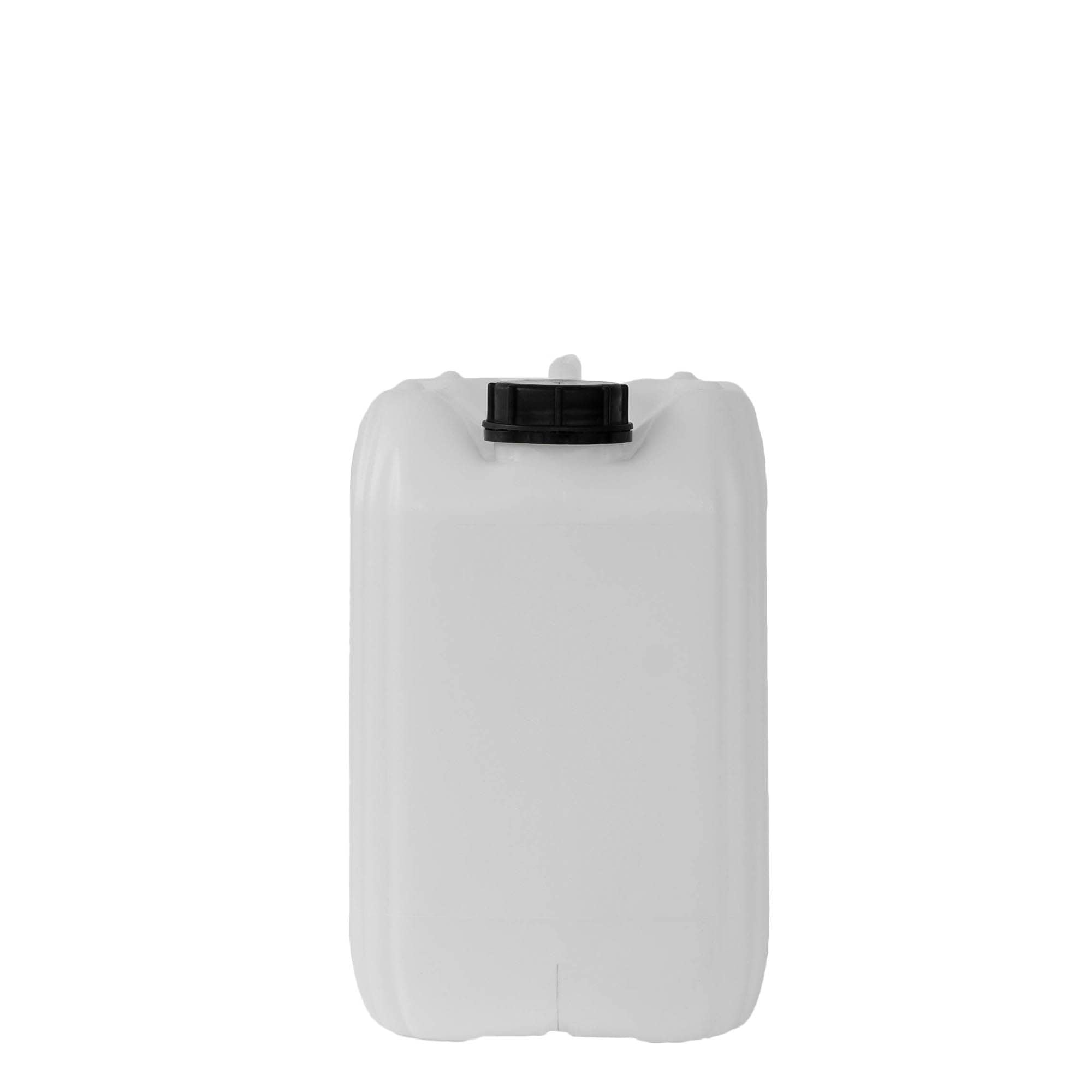 10 l kanne, rektangulær, HDPE-plast, natur, åpning: ND 55