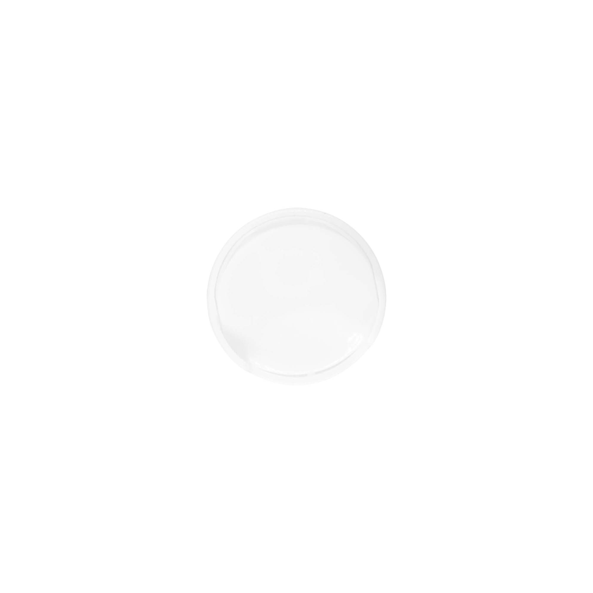Skrulokk Disc Top, PP-plast, hvit, for åpning: 24/410