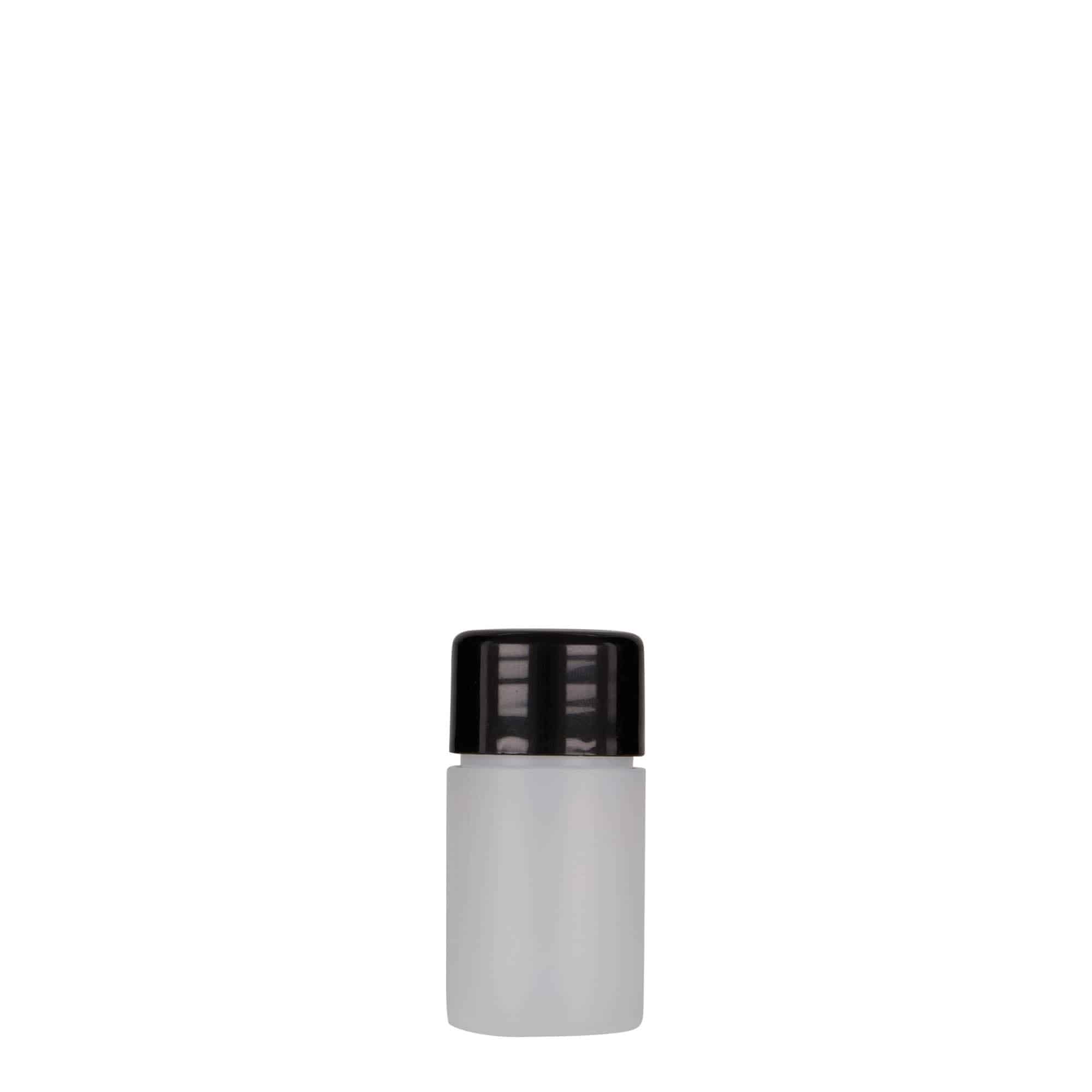 15 ml plastflaske 'Tuffy', HDPE, natur, munningsåpning: 24/410