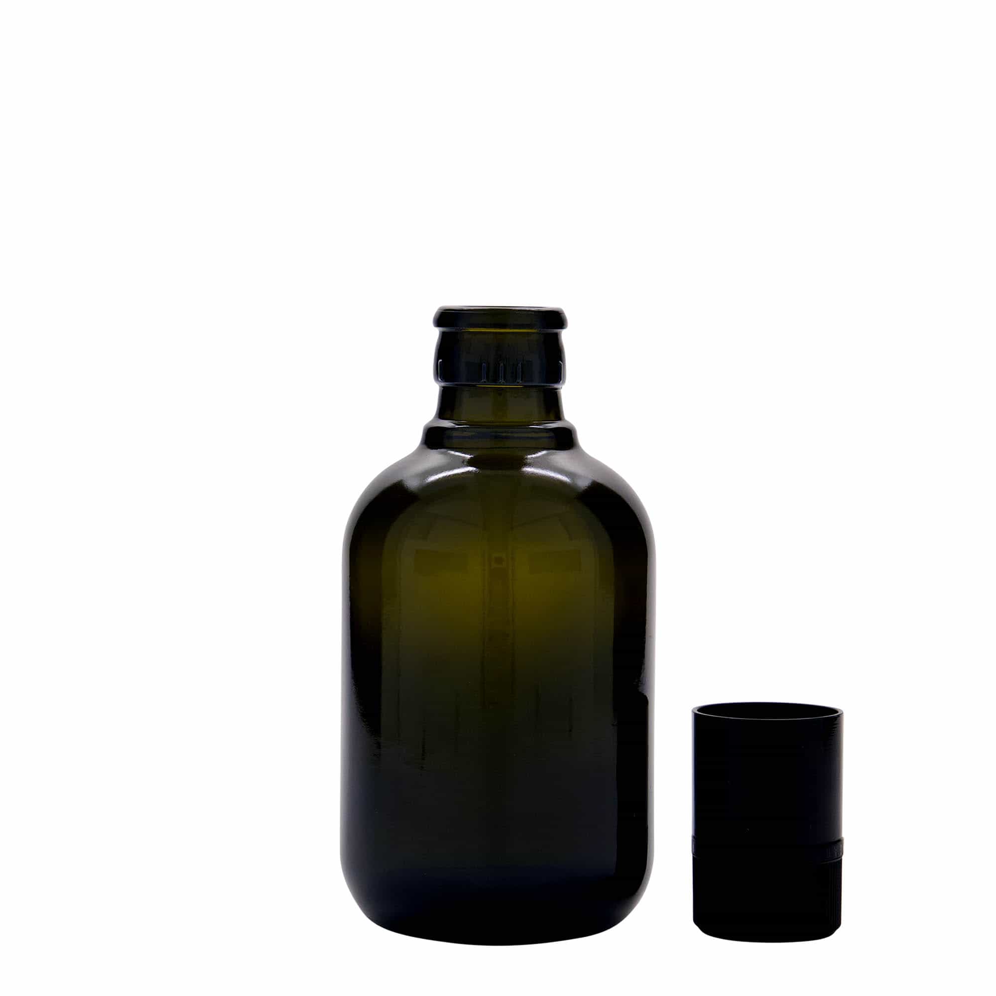250 ml eddik-/oljeflaske "Biolio', glass, antikkgrønn, åpning: DOP