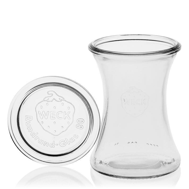 370 ml WECK-delikatesseglass, åpning: rund kant