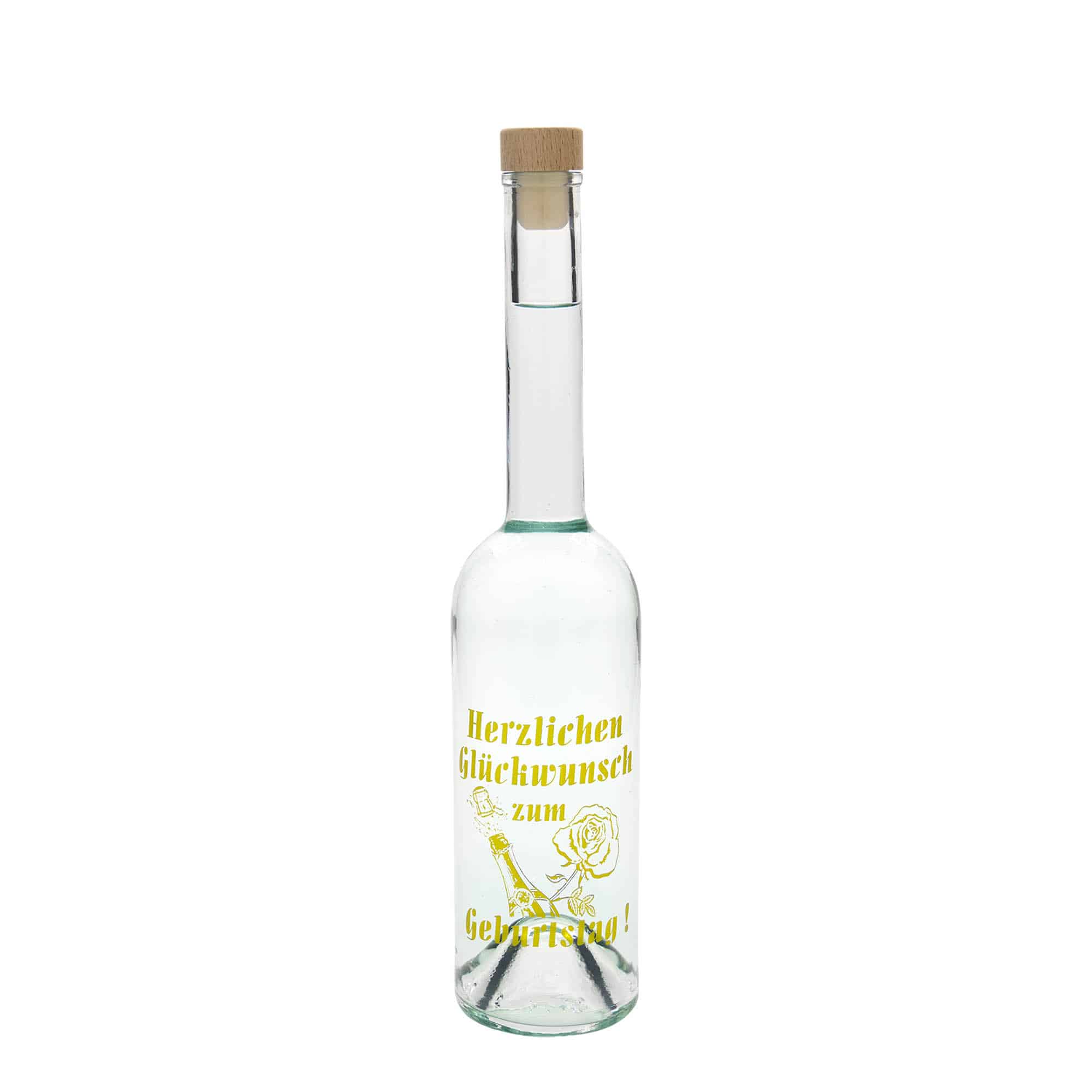 500 ml glassflaske Maximo trykket "Karneval", åpning: Kork
