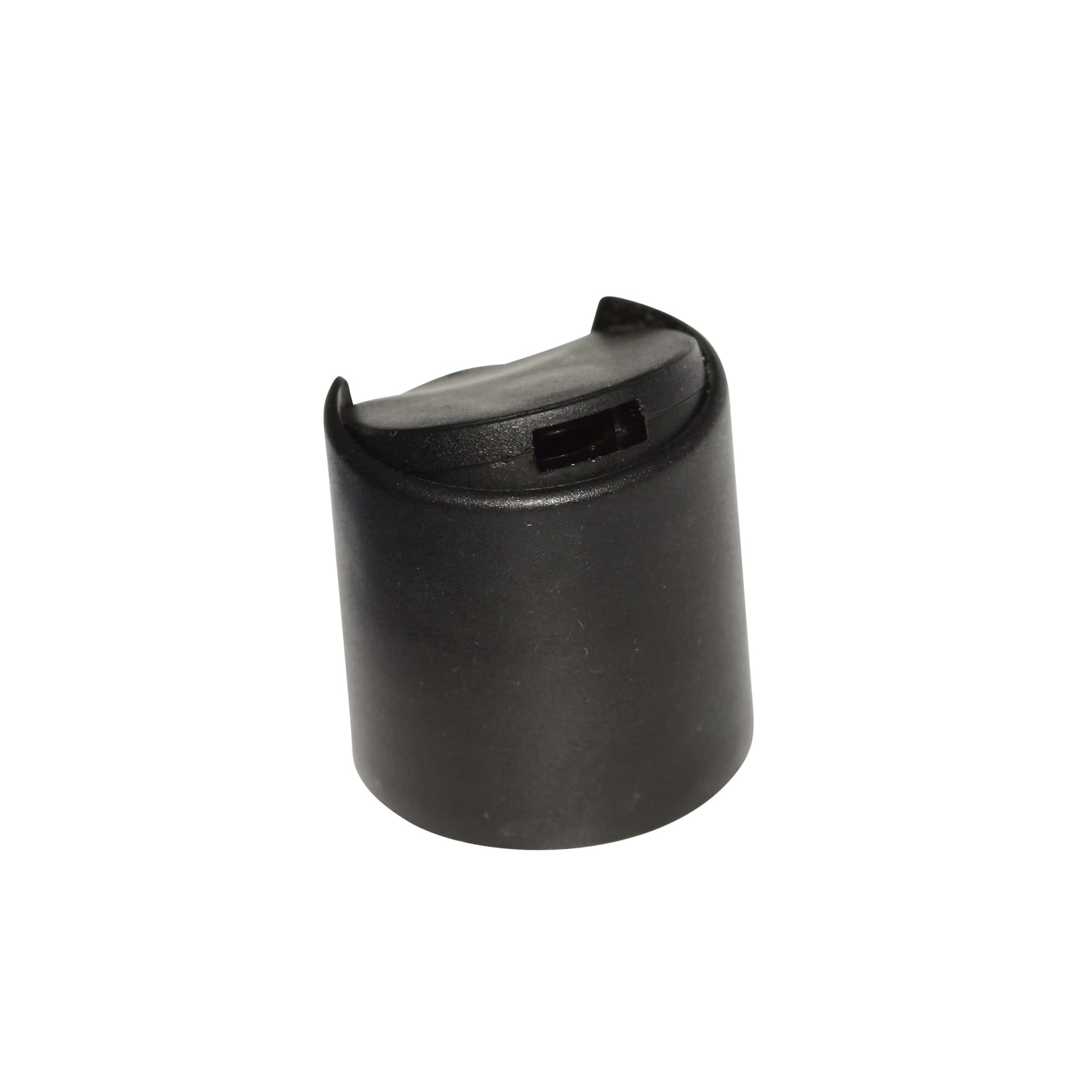Skrulokk Disc Top, PP-plast, svart, for åpning: 24/410