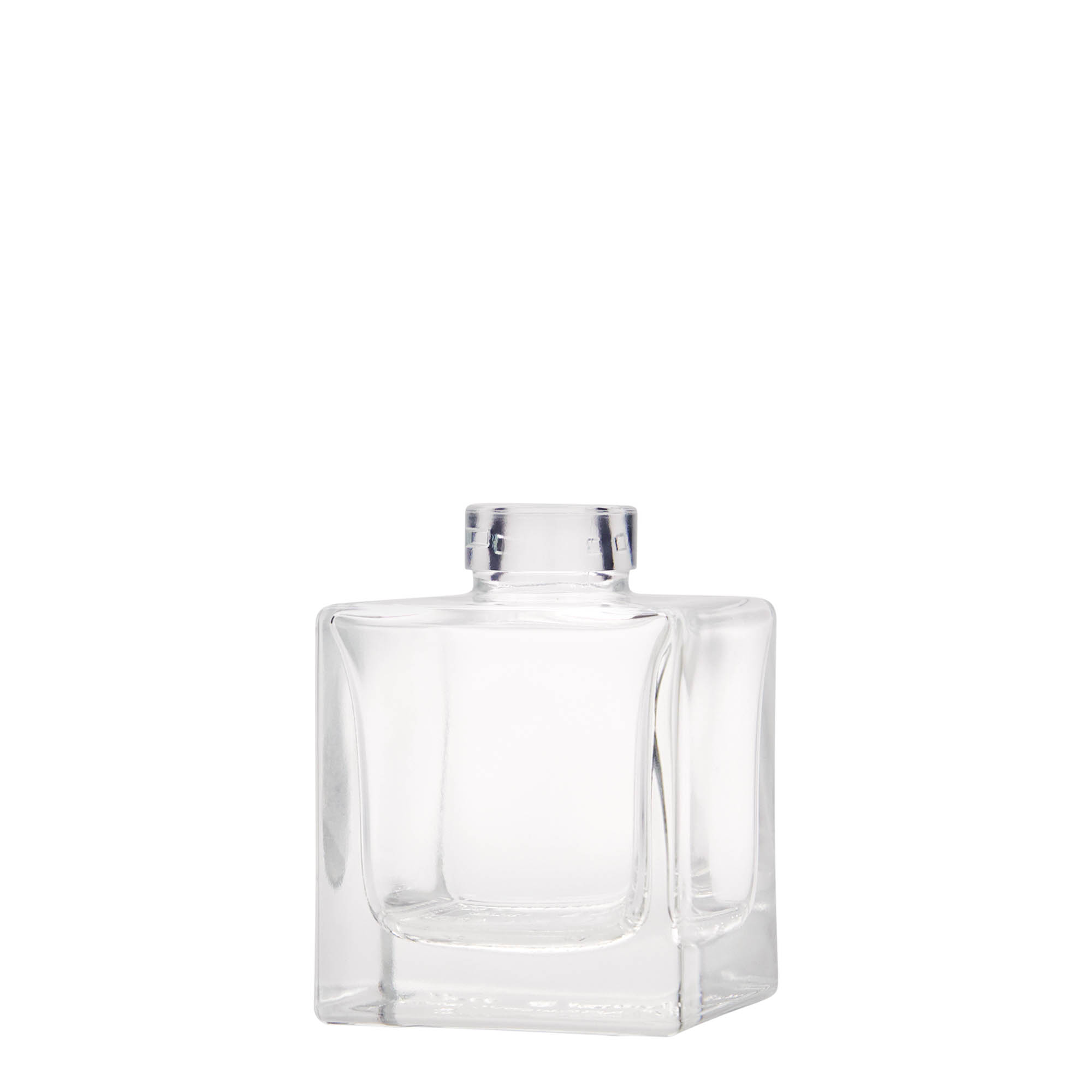 100 ml glassflaske 'Cube', firkantet, åpning: kork 100 ml glassflaske 'Cube', firkantet, åpning: kork