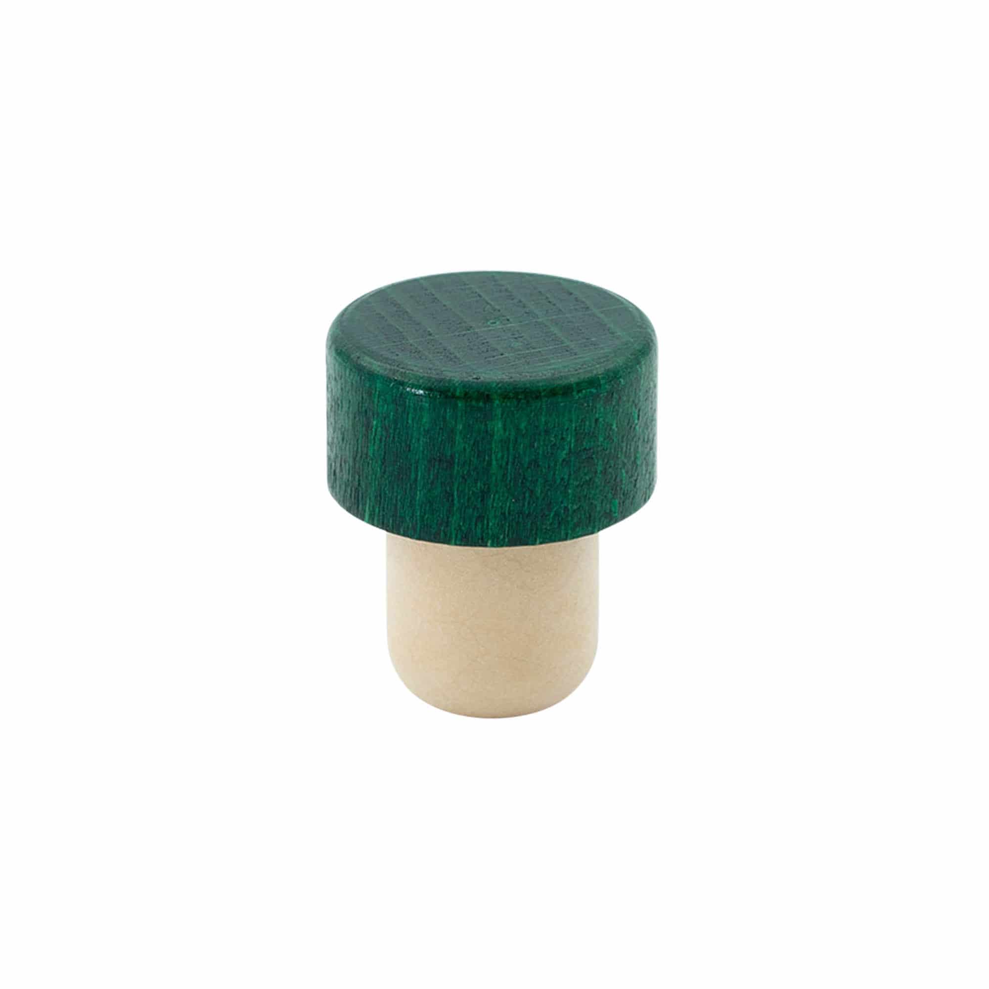 Gripekork 19 mm, tre, grønn, for åpning: Kork Gripekork 19 mm, tre, grønn, for åpning: Kork