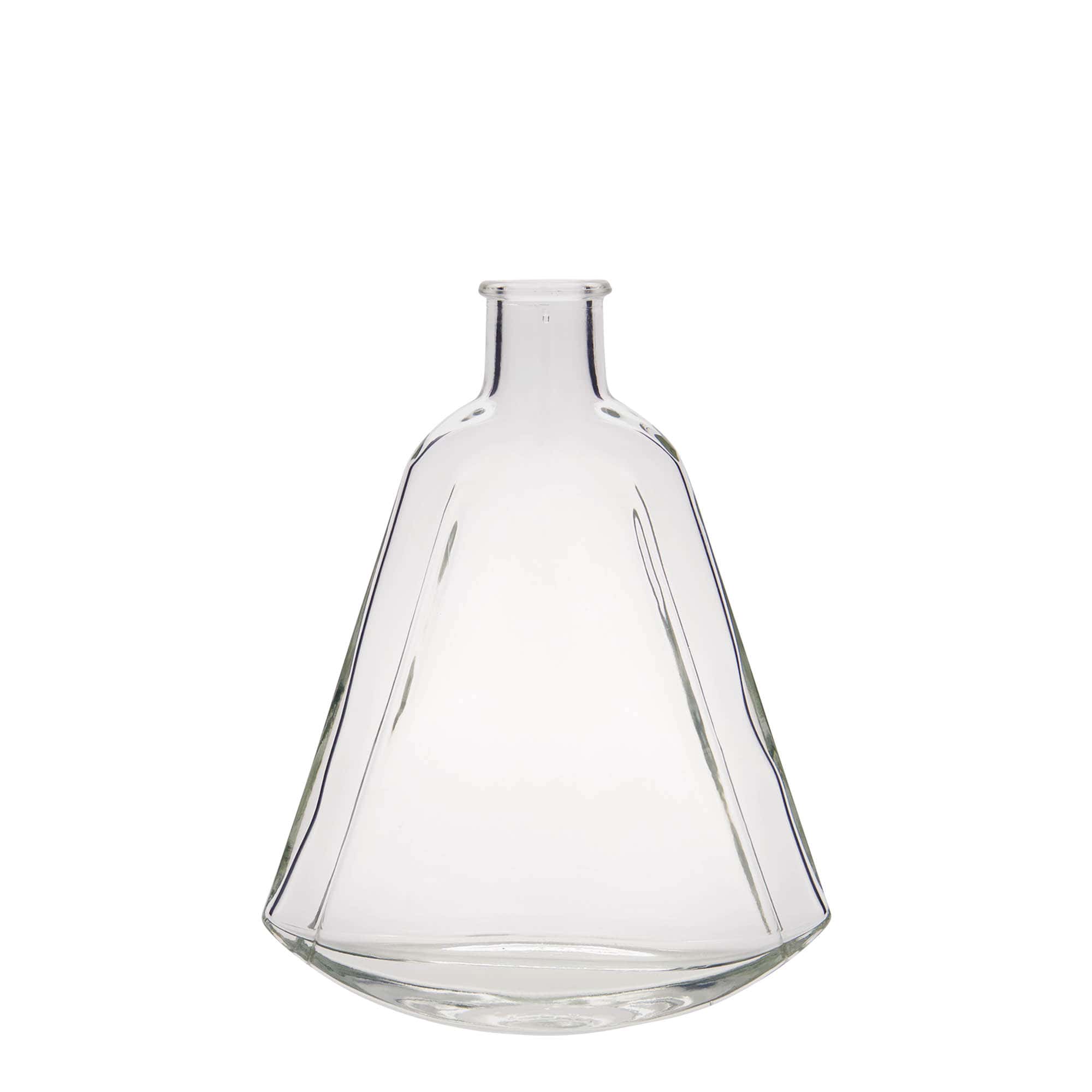 200 ml glassflaske "Maurizio", oval, åpning: Kork