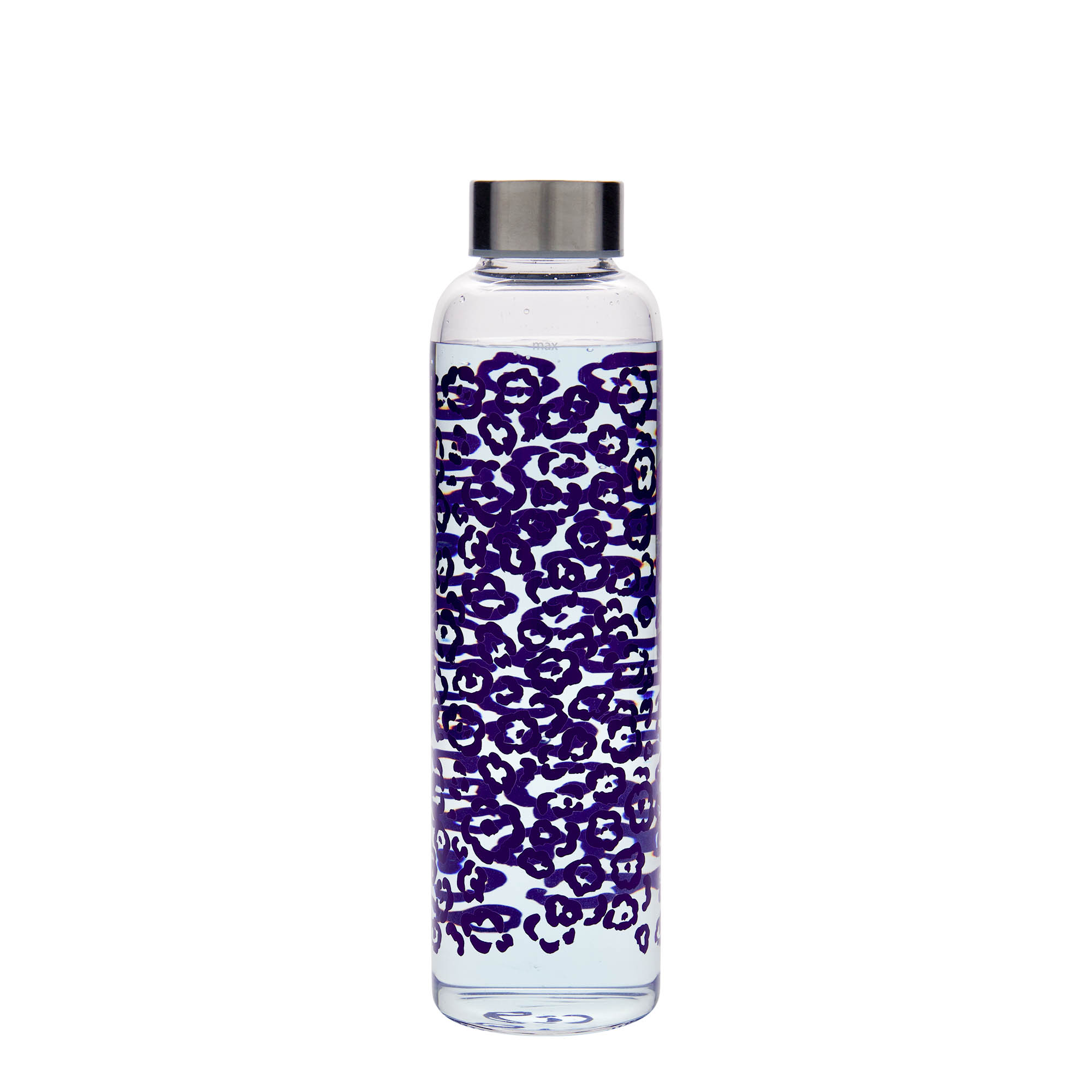 500 ml drikkeflaske 'Perseus - Lilla blomster', åpning: skrukork