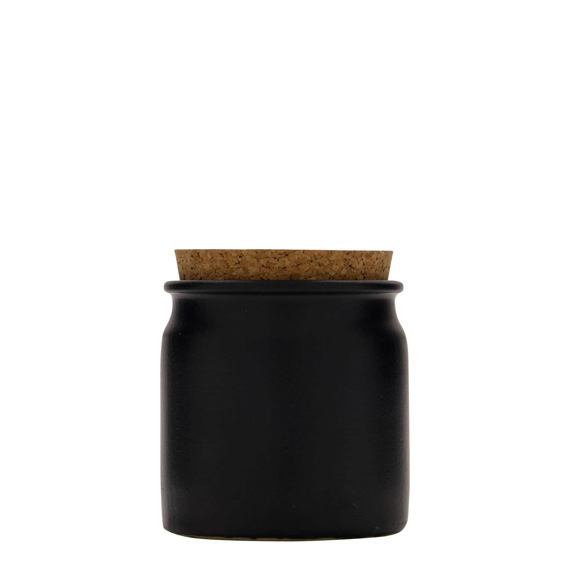 160 ml steingodsurne, keramikk, svart, åpning: kork