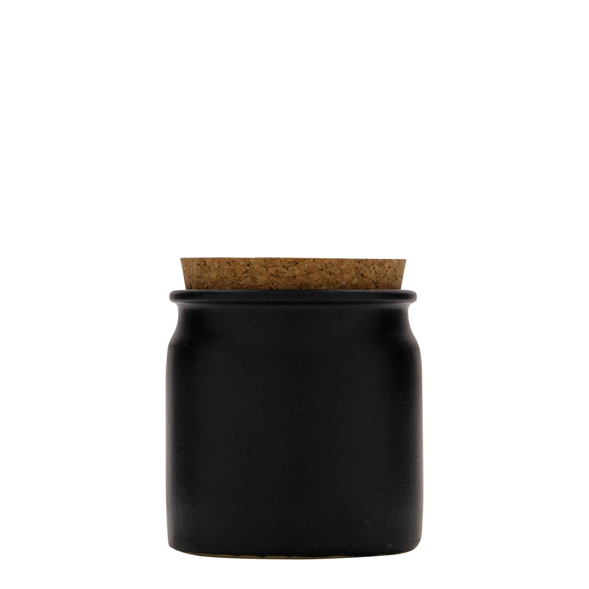 160 ml steingodsurne, keramikk, svart, åpning: kork 160 ml steingodsurne, keramikk, svart, åpning: kork