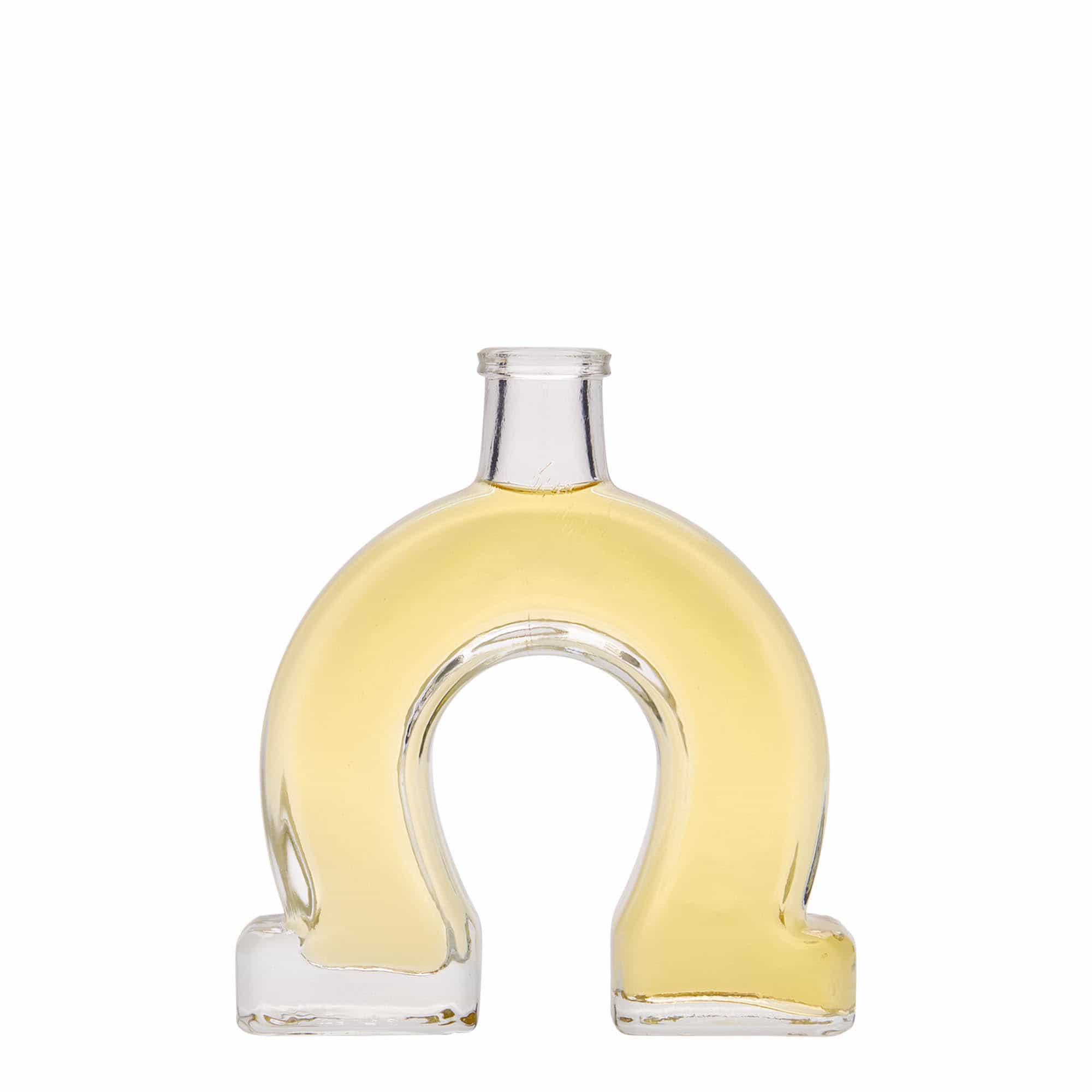 100 ml glassflaske "Hestesko", åpning: Kork