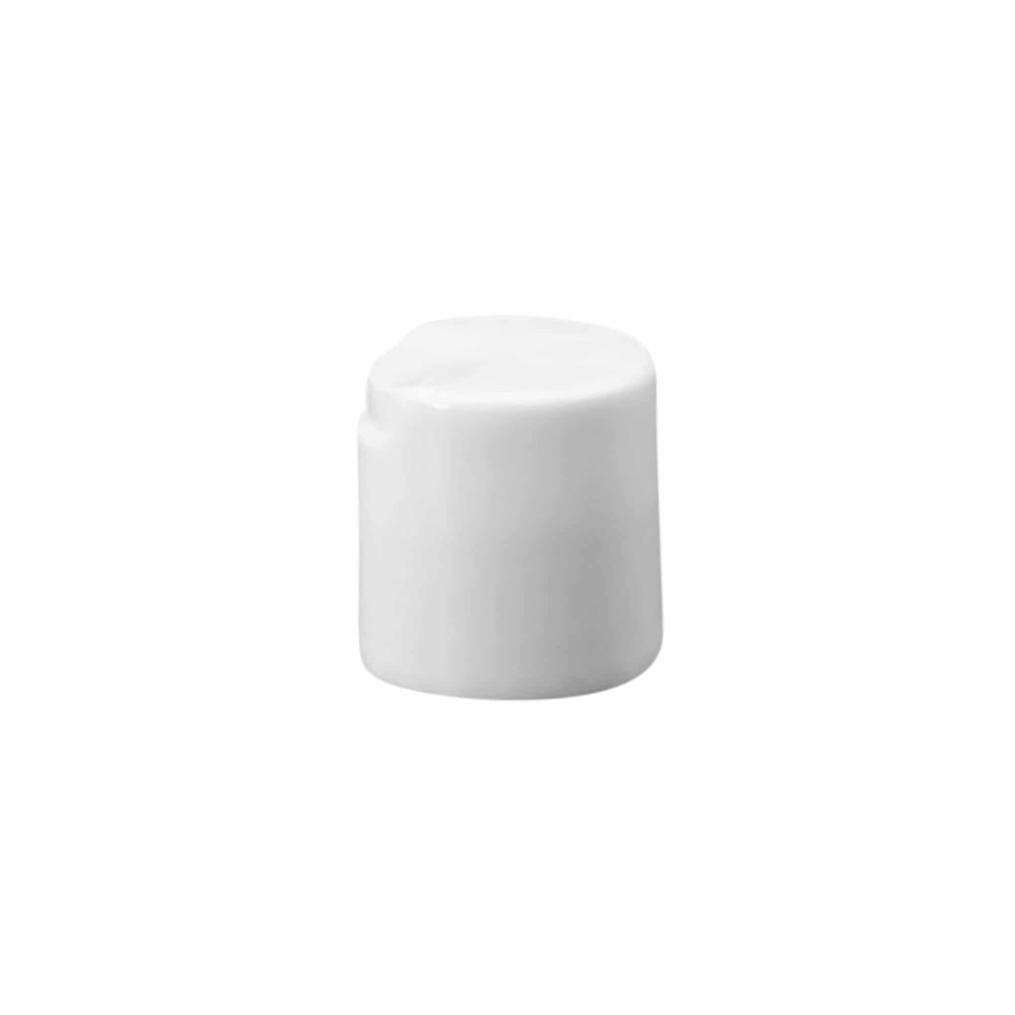 Skrulokk Disc Top, PP-plast, hvit, for åpning: 24/410 Skrulokk Disc Top, PP-plast, hvit, for åpning: 24/410