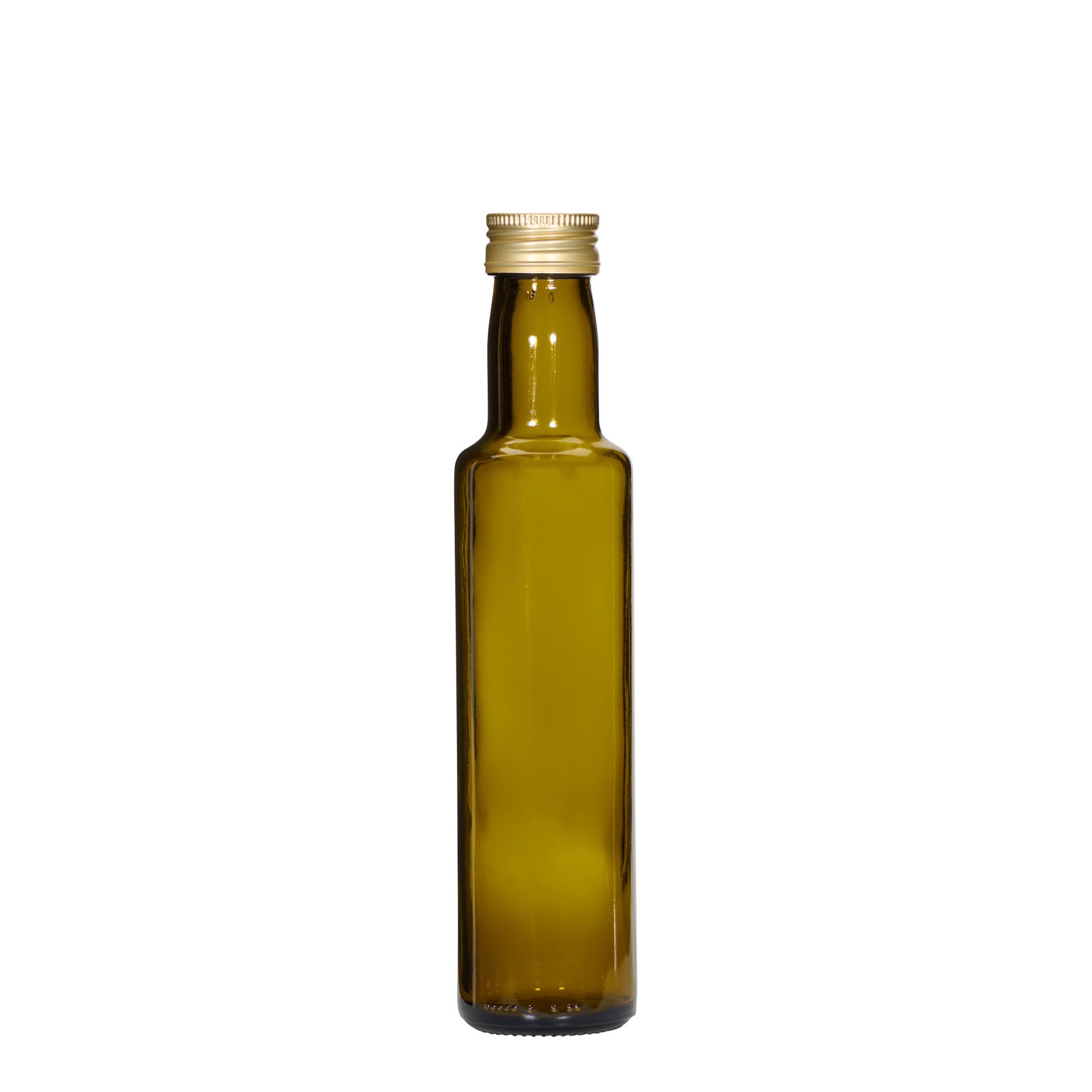 250 ml glassflaske 'Dorica', antikkgrønn, åpning: PP 31,5