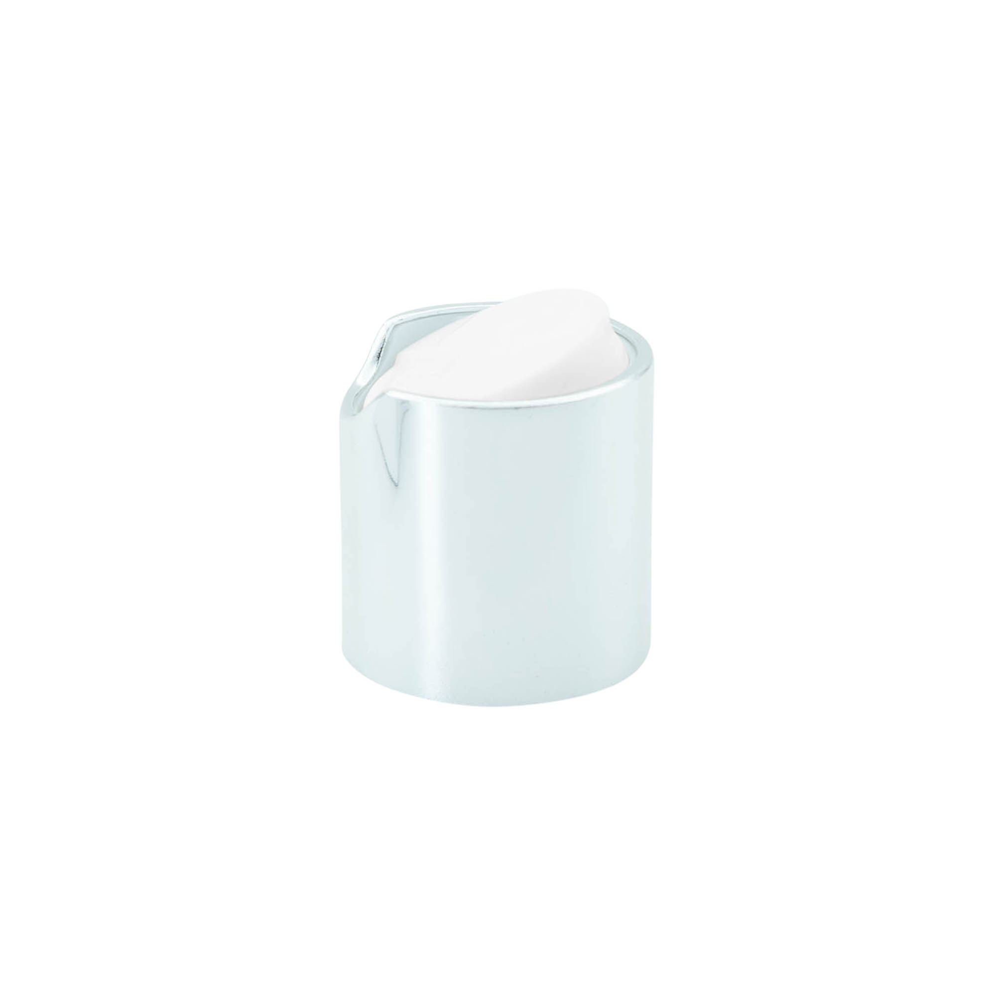 Skrukork Disc Top, PP-plast, sølv, for åpning: 24/410