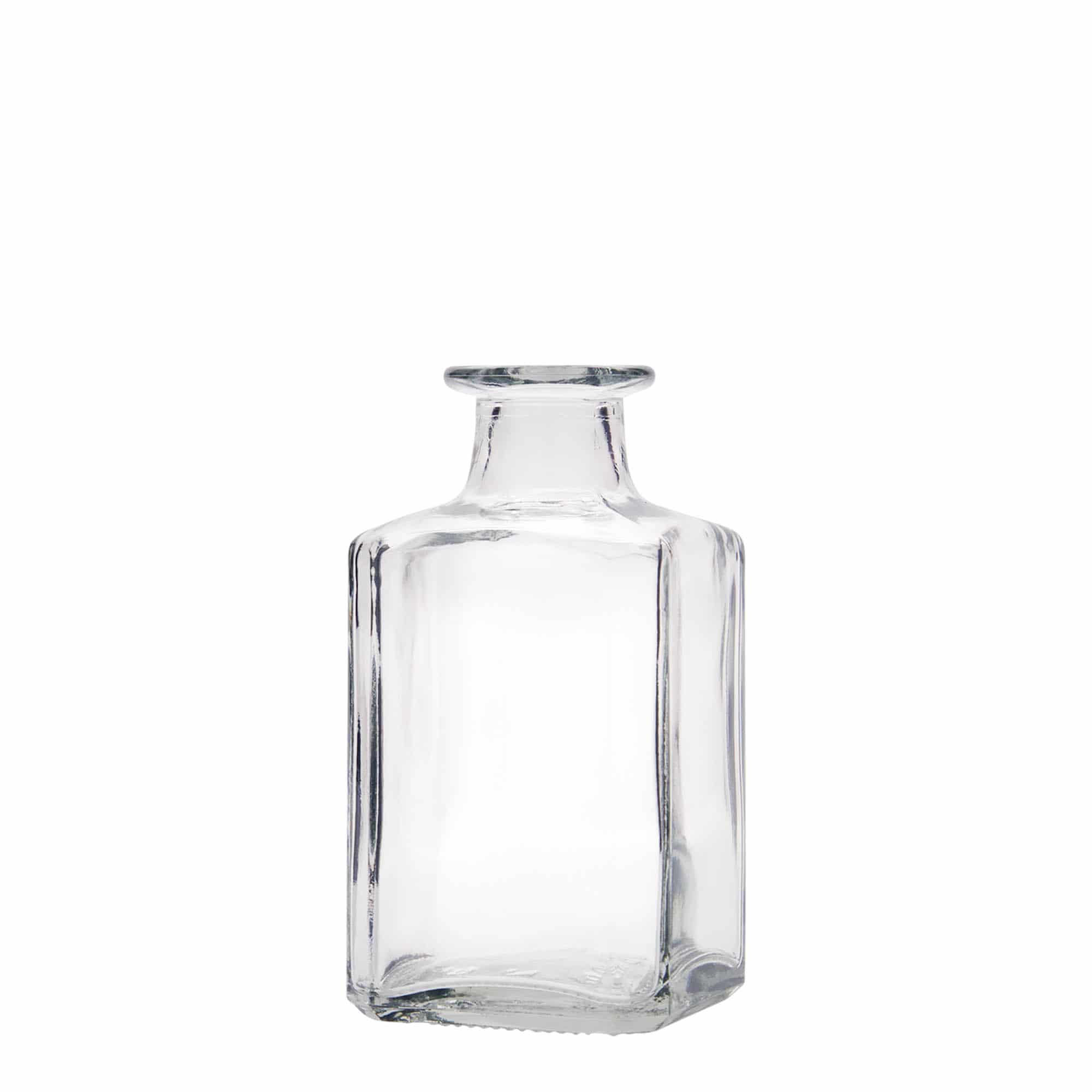 250 ml glassflaske "Torben", kvadratisk, åpning: Kork