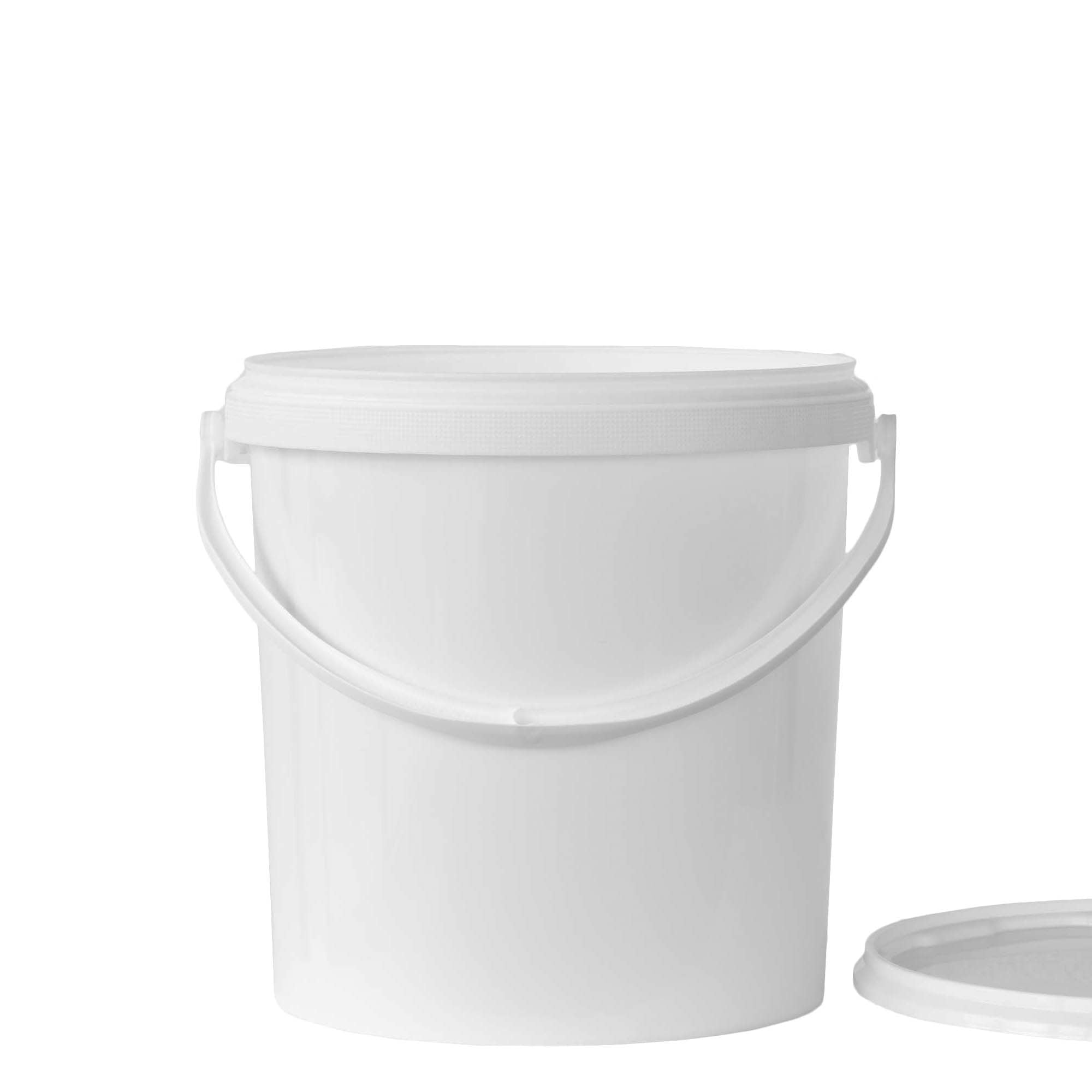 10 l bøtte, PP-plast, hvit
