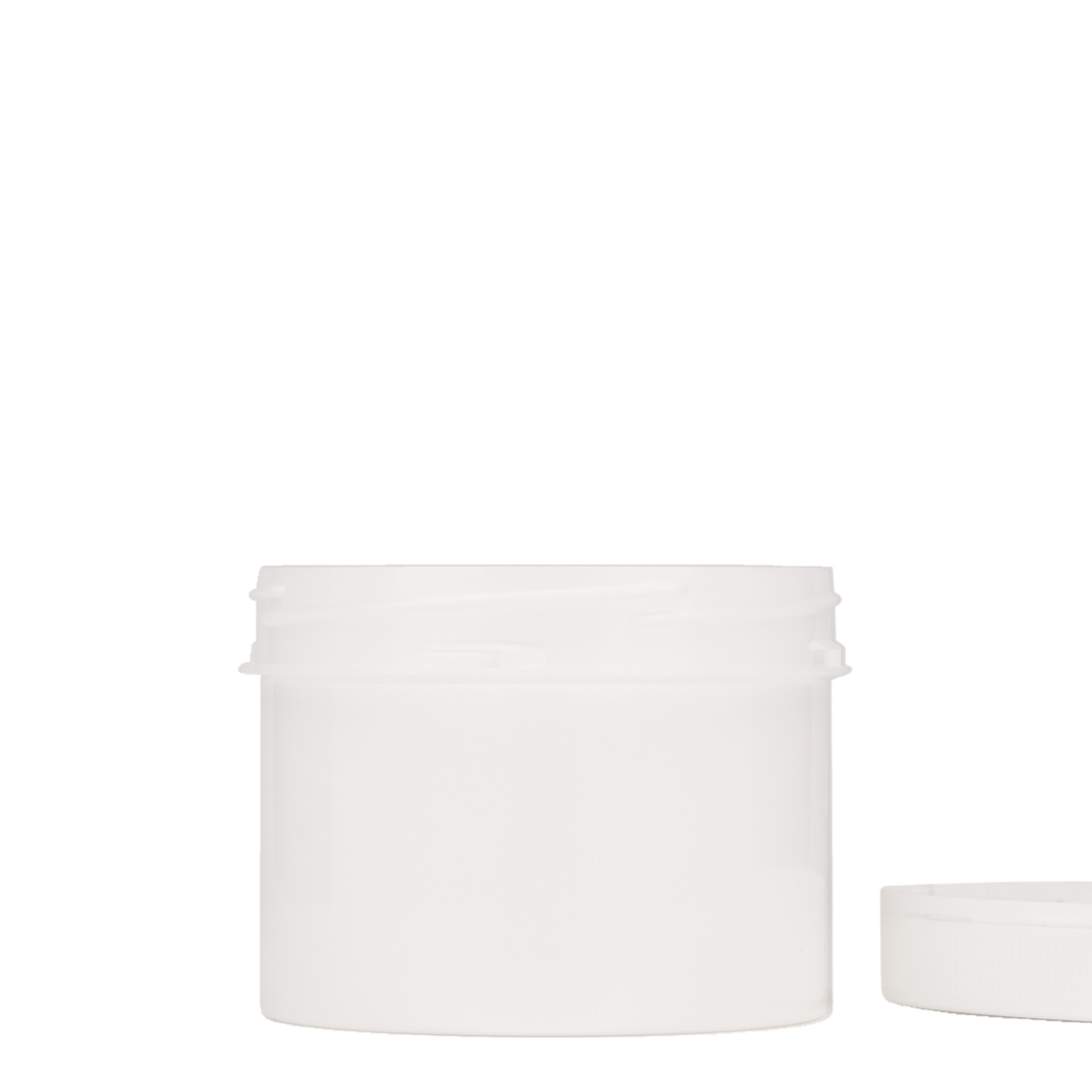 300 ml plastbeholder 'Securilock', PP, hvit, åpning: skrukork 300 ml plastbeholder 'Securilock', PP, hvit, åpning: skrukork