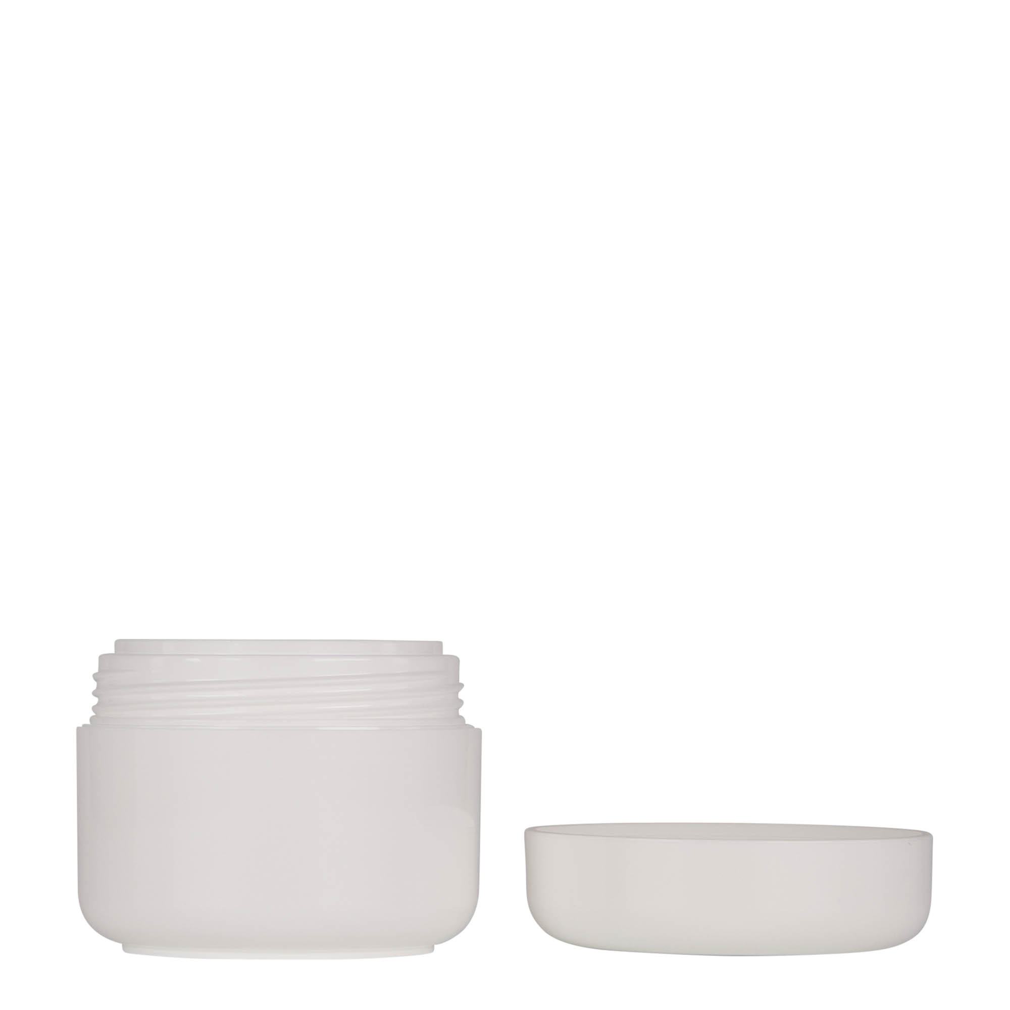 50 ml plastboks 'Bianca', PP, hvit, åpning: skrukork