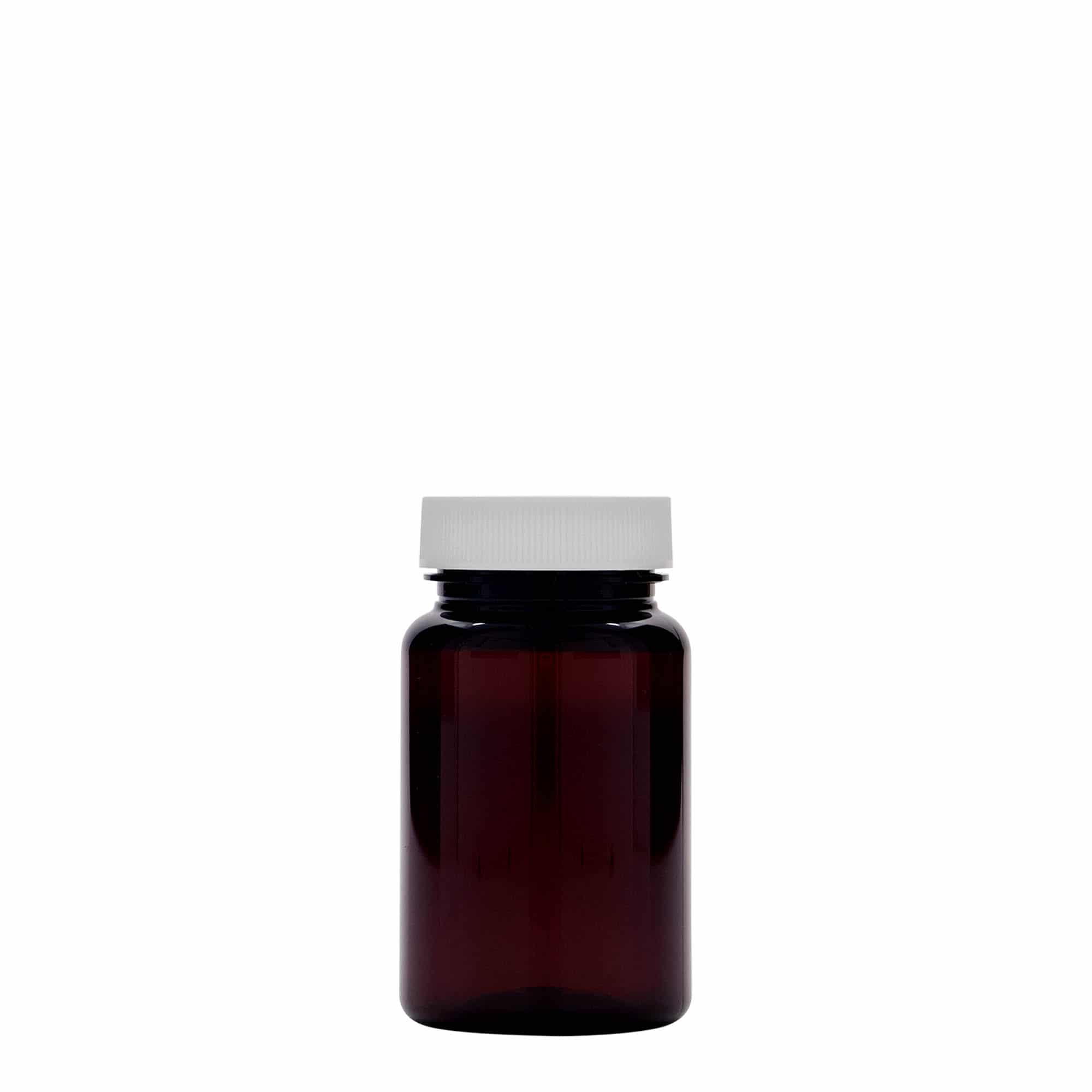 75 ml PET-packer, plast, brun, åpning: GPI 38/400