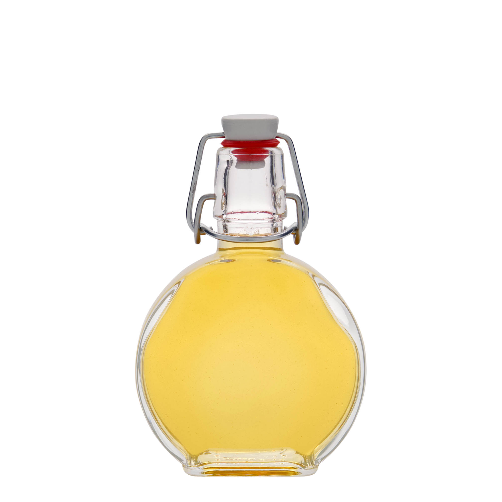 200 ml glassflaske 'Sensatione', rektangulær, åpning: klemmefeste