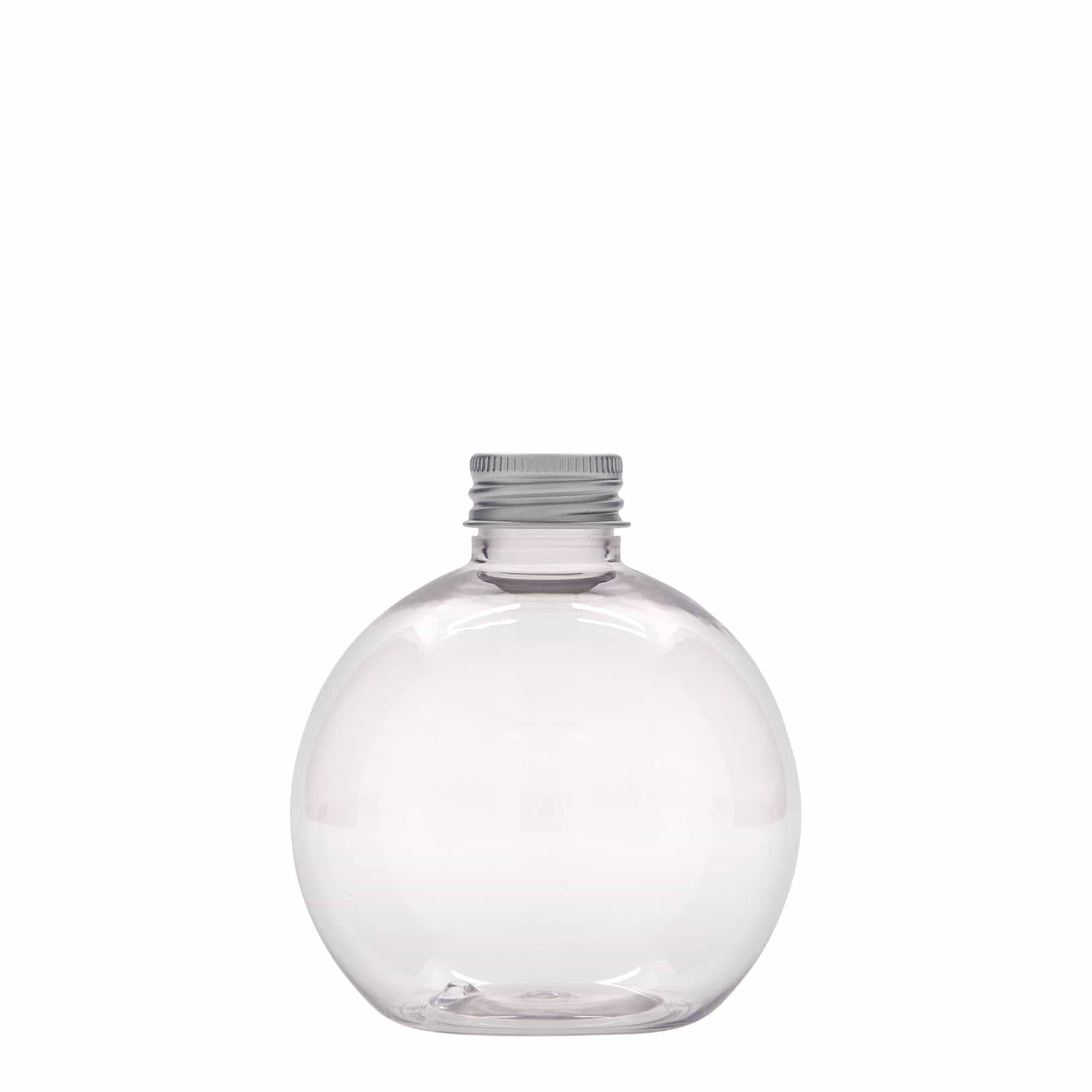 250 ml PET-flaske "Perry', rund, plast, åpning: GPI 24/410