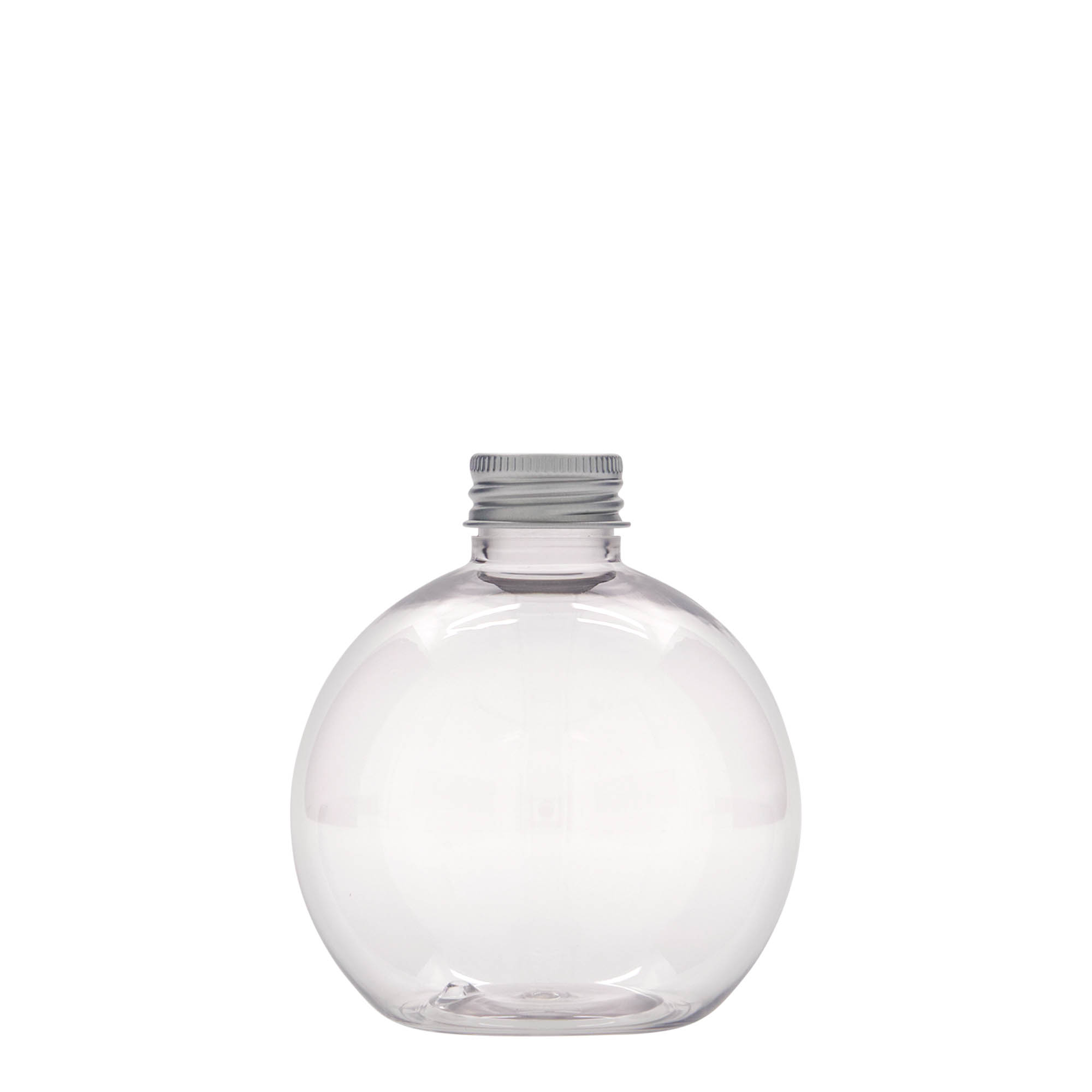 250 ml PET-flaske 'Perry', rund, plast, åpning: 24/410 250 ml PET-flaske 'Perry', rund, plast, åpning: 24/410
