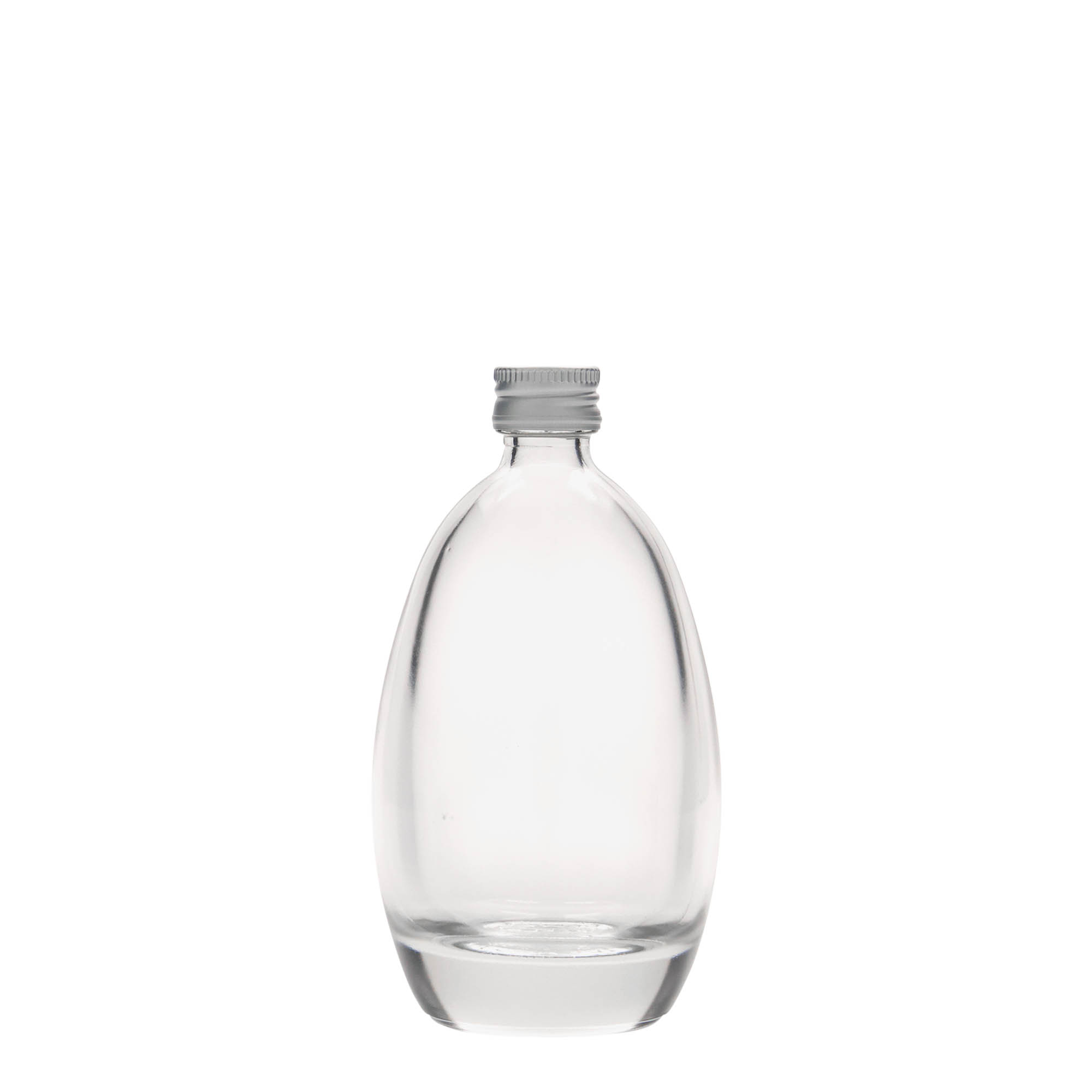 100 ml glassflaske 'Egg', åpning: PP 18 100 ml glassflaske 'Egg', åpning: PP 18