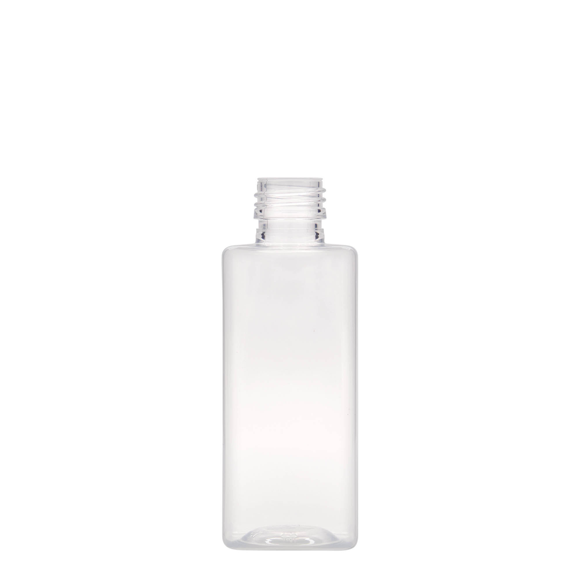 250 ml PET-flaske 'Karl', firkantet, plast, åpning: PP 28