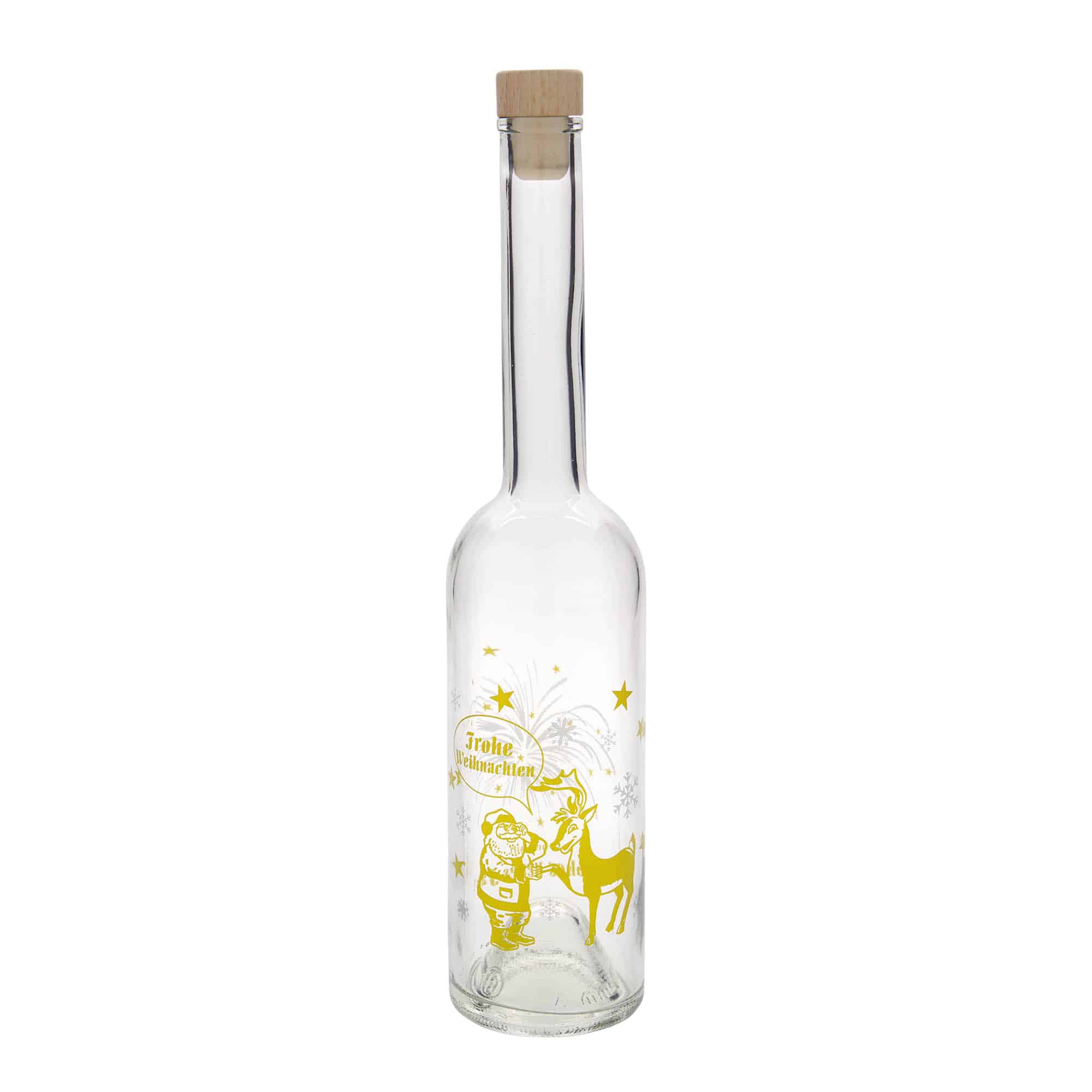 500 ml glassflaske "Opera", motiv: Fyrverkeri, åpning: Kork