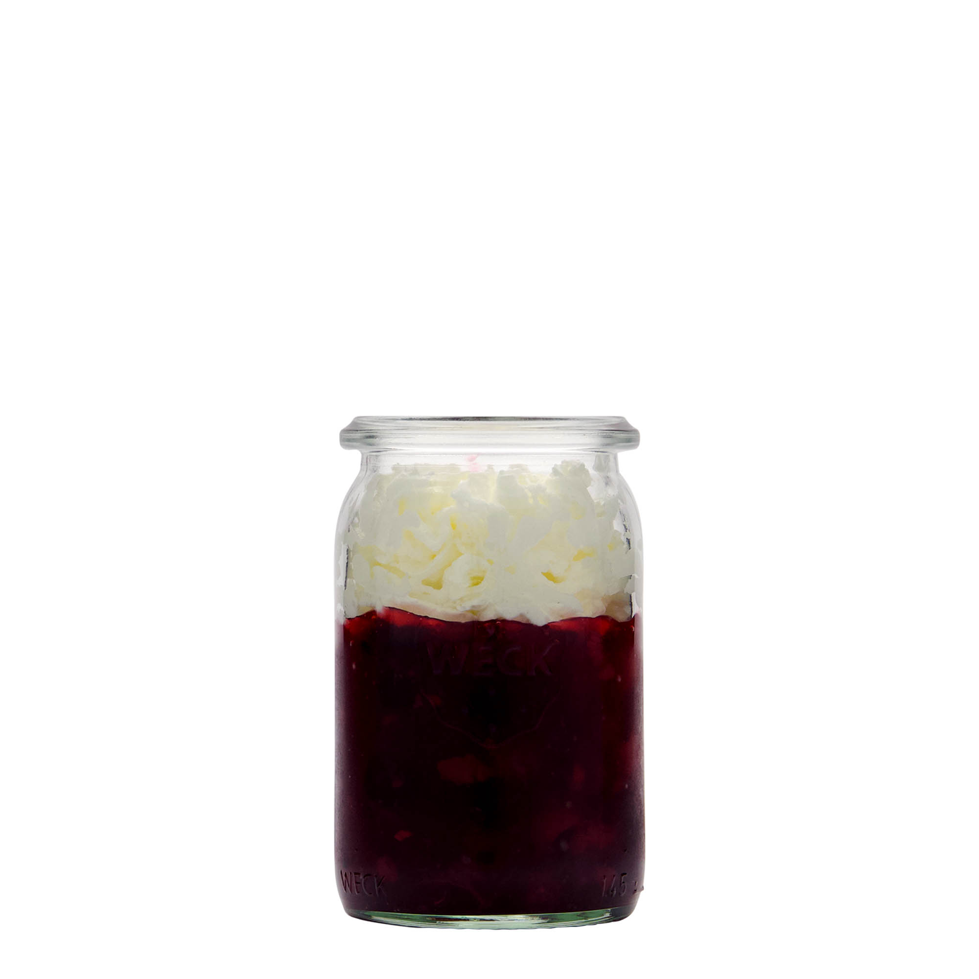 145 ml WECK-sylinderglass, åpning: rund kant