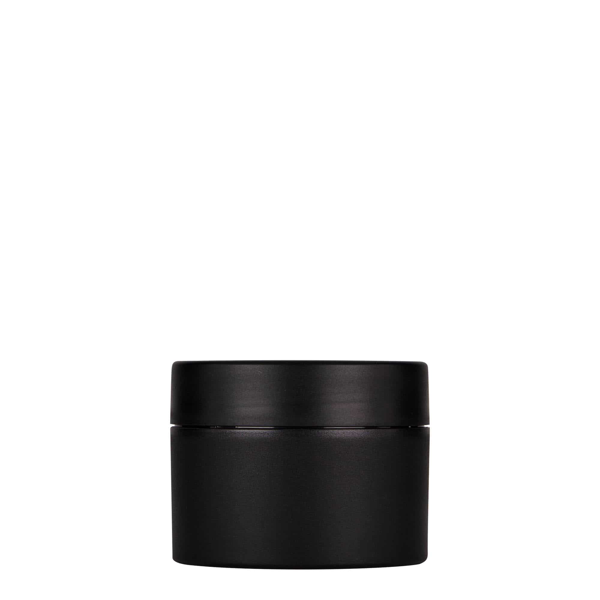100 ml plastboks "Antonella", PP, svart, åpning: Skrulokk