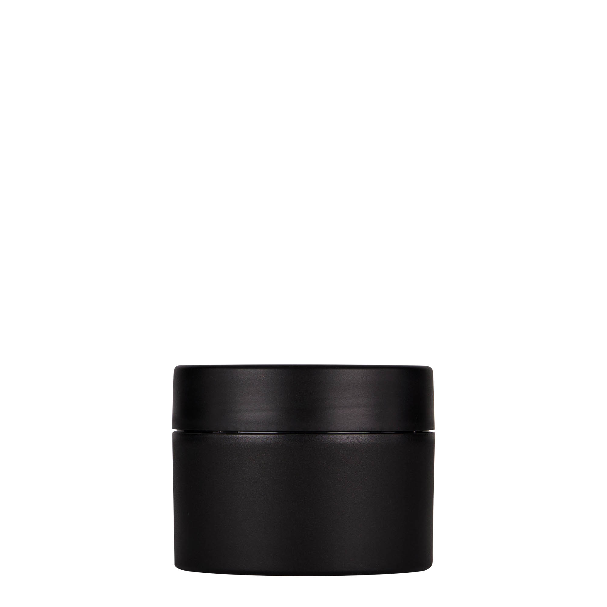 100 ml plastboks 'Antonella', PP, svart, åpning: skrukork