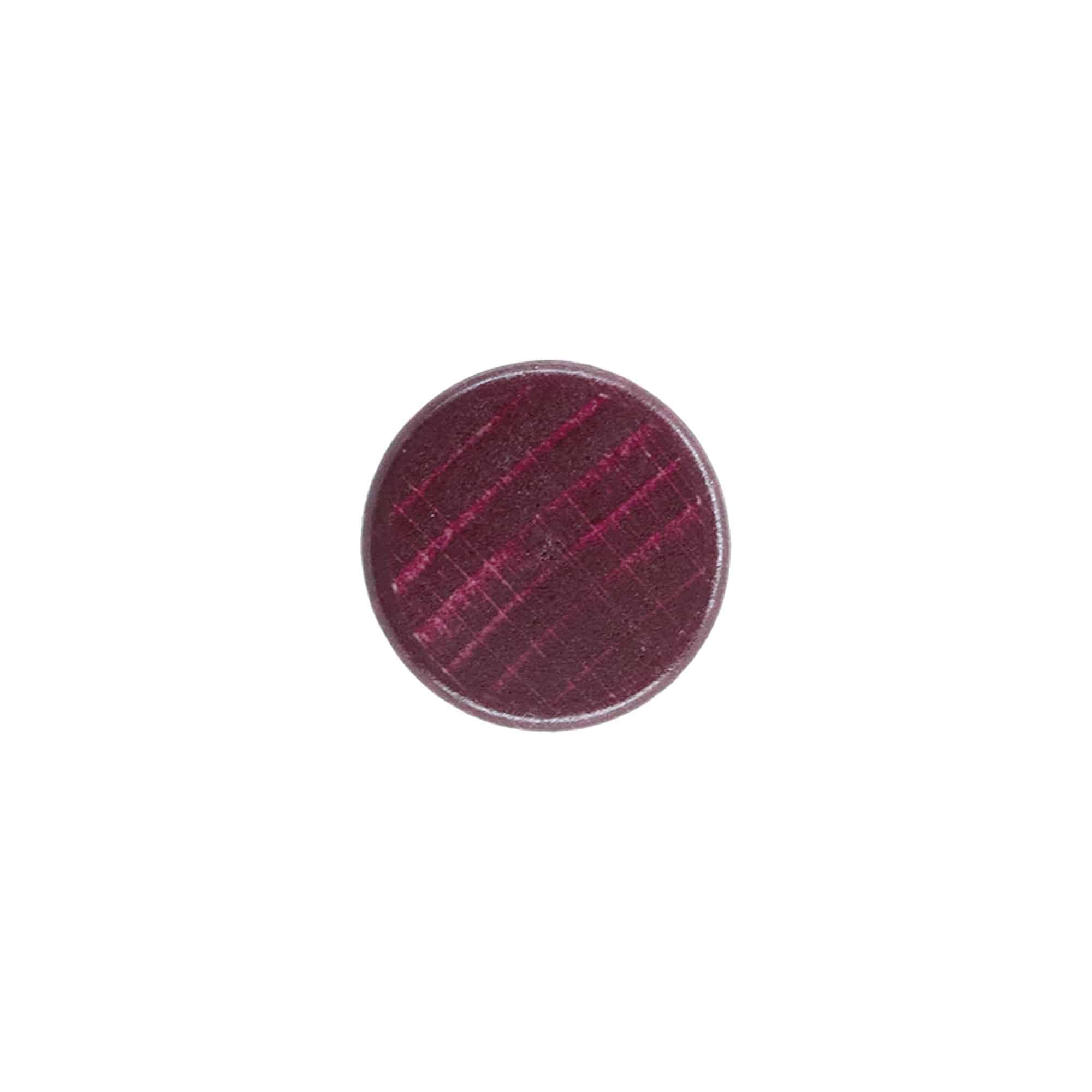 Håndtakskork 19 mm, tre/plast, bordeauxrød, for munningsåpning: kork