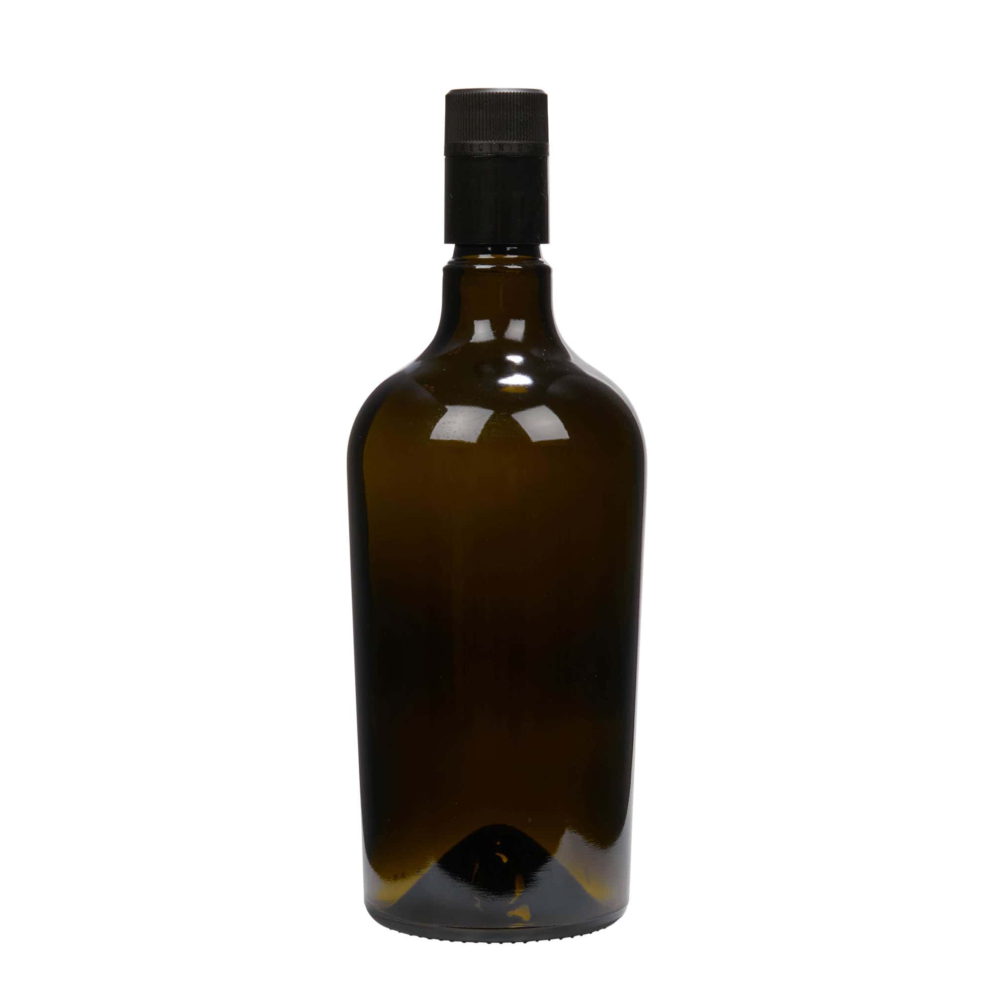 750 ml eddik-/oljeflaske "Oleum", glass, antikkgrønn, åpning: DOP