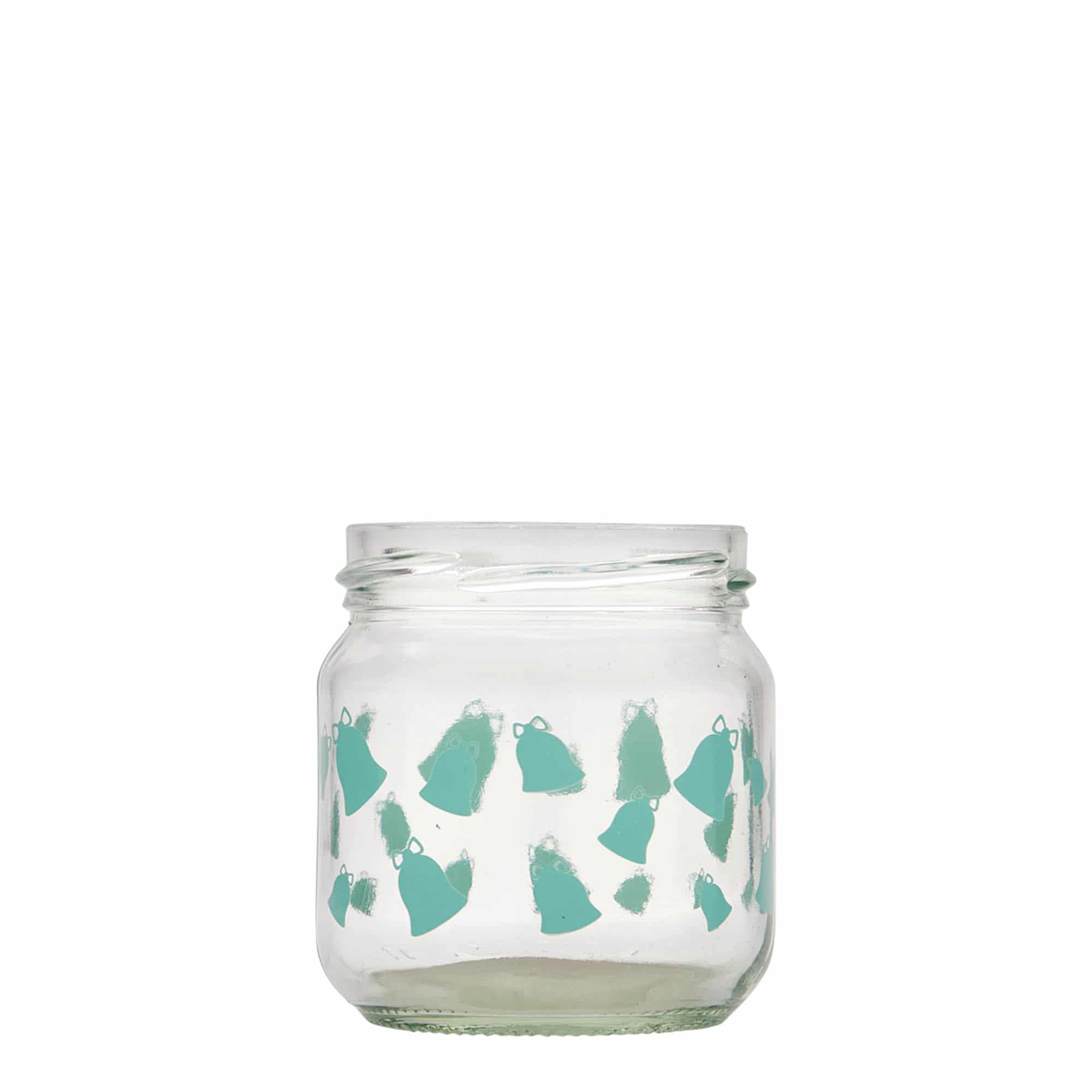 212 ml rundt glass, motiv: Kling, bjelle, åpning: twist-off (TO 66)