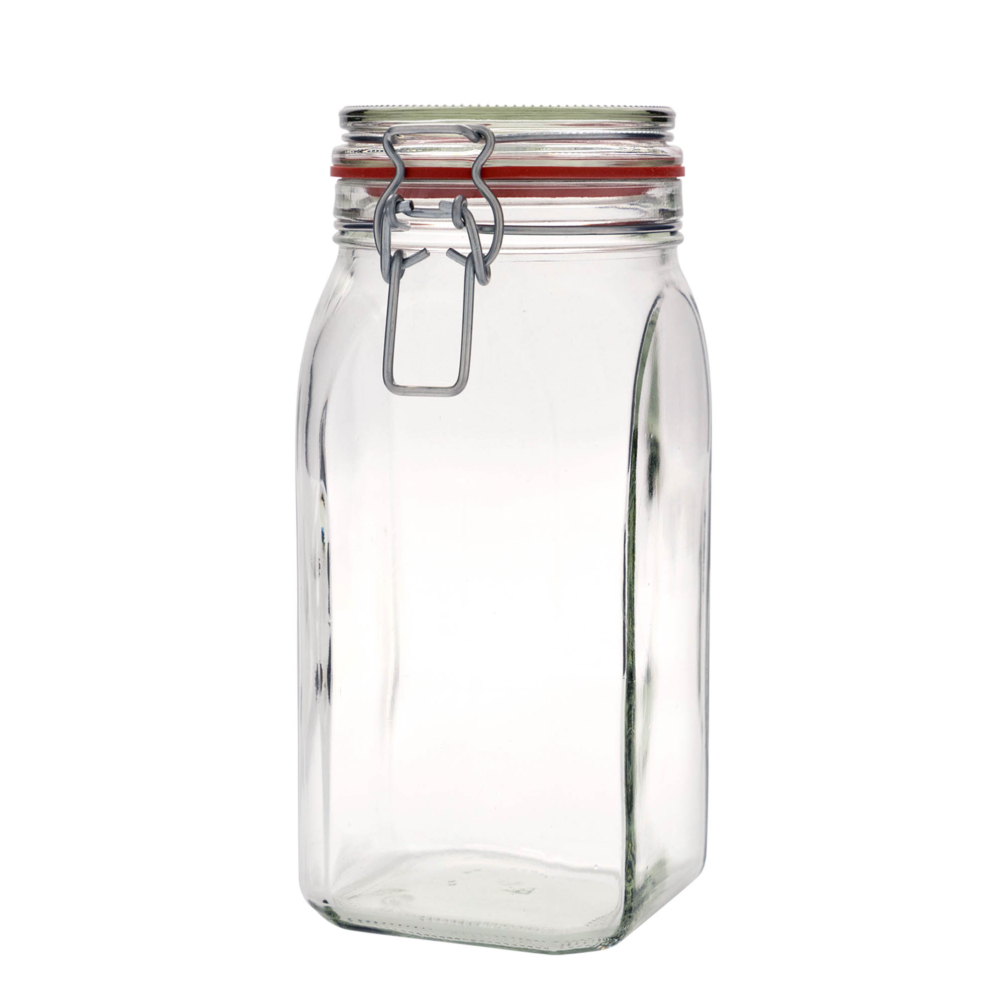 1.540 ml trådspenneglass, firkantet, åpning: trådspennelås