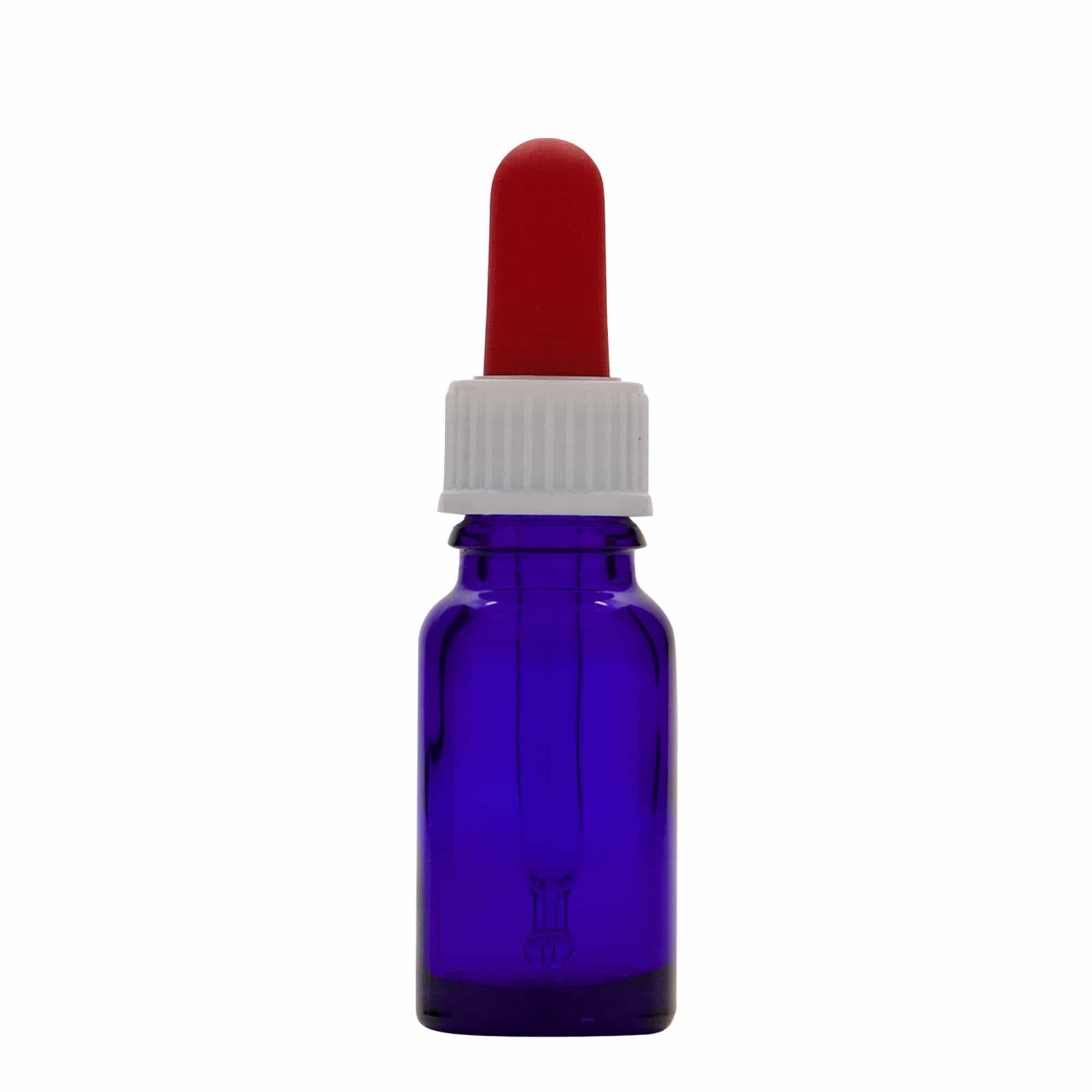 10 ml pipetteflaske medisin, glass, kongeblå-rød, åpning: DIN 18 10 ml pipetteflaske medisin, glass, kongeblå-rød, åpning: DIN 18