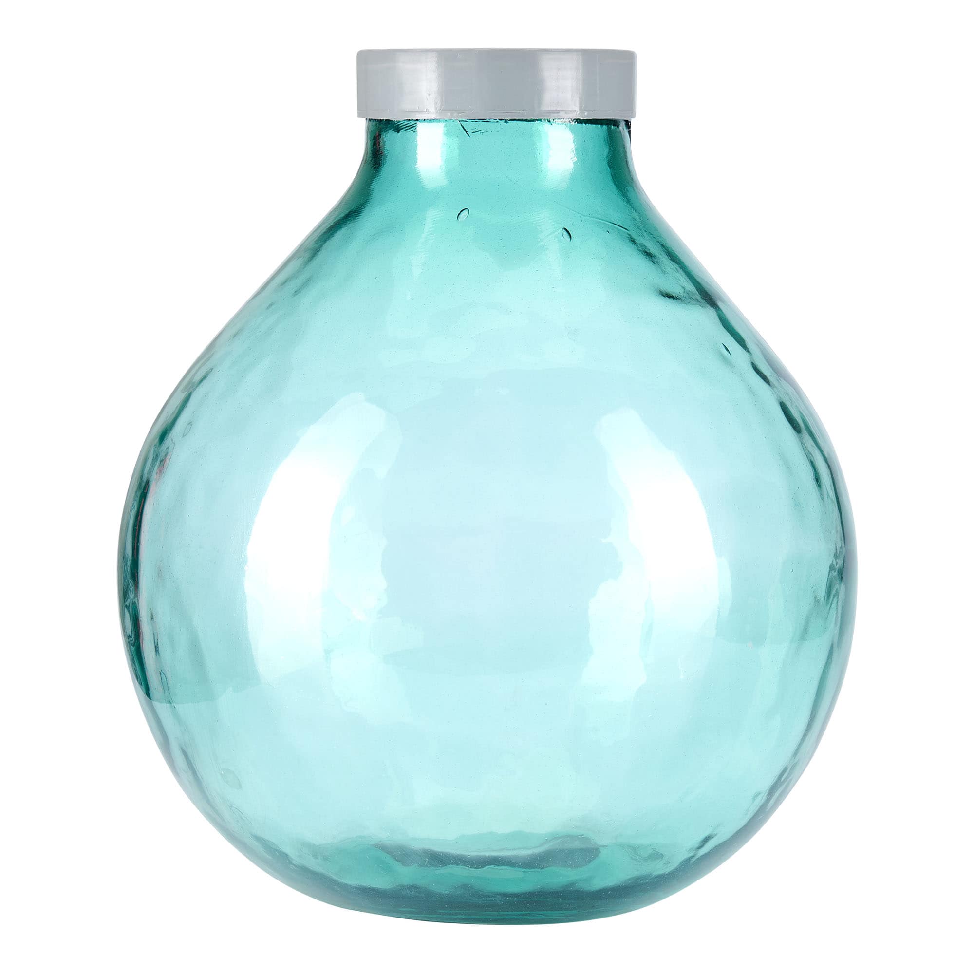 25 l ballongflaske med vid hals, glass, åpning: skrukork
