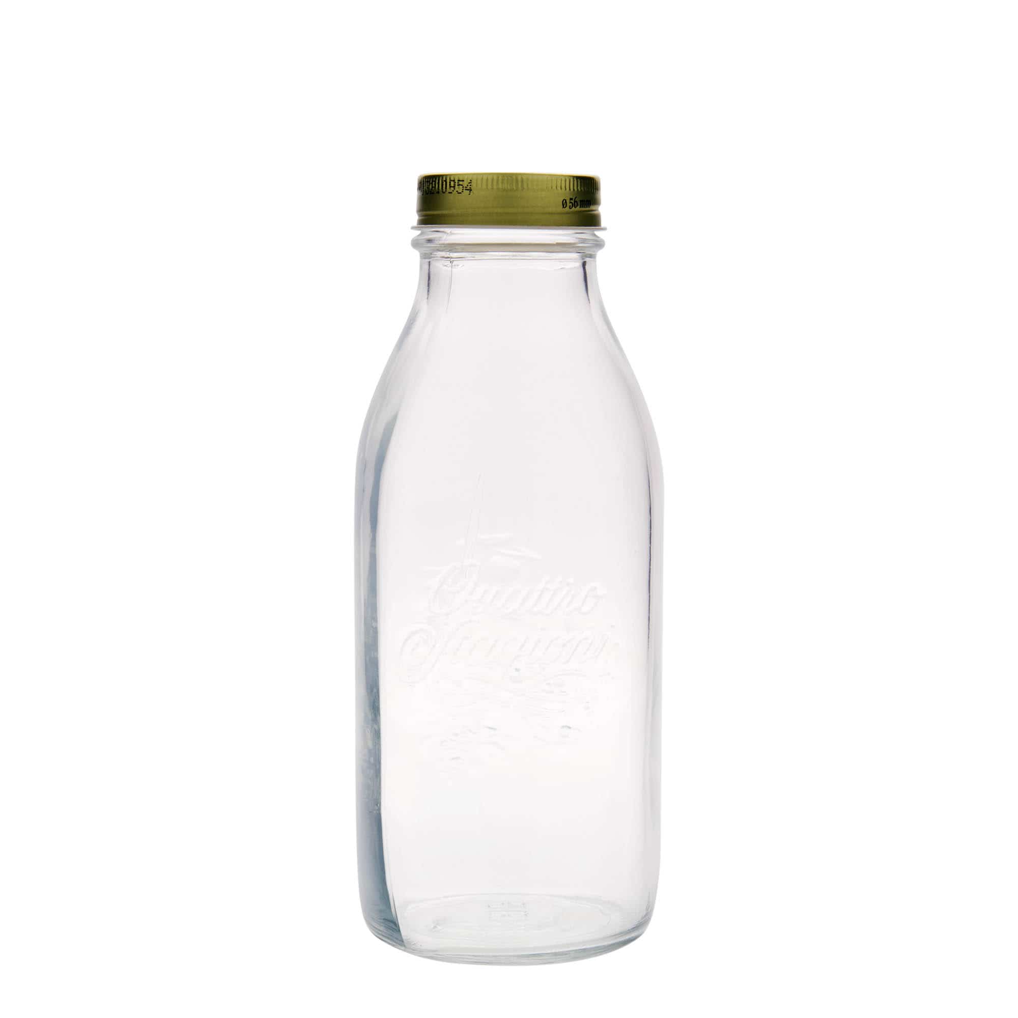 1000 ml glassflaske "Quattro Stagioni", åpning: Skrulokk