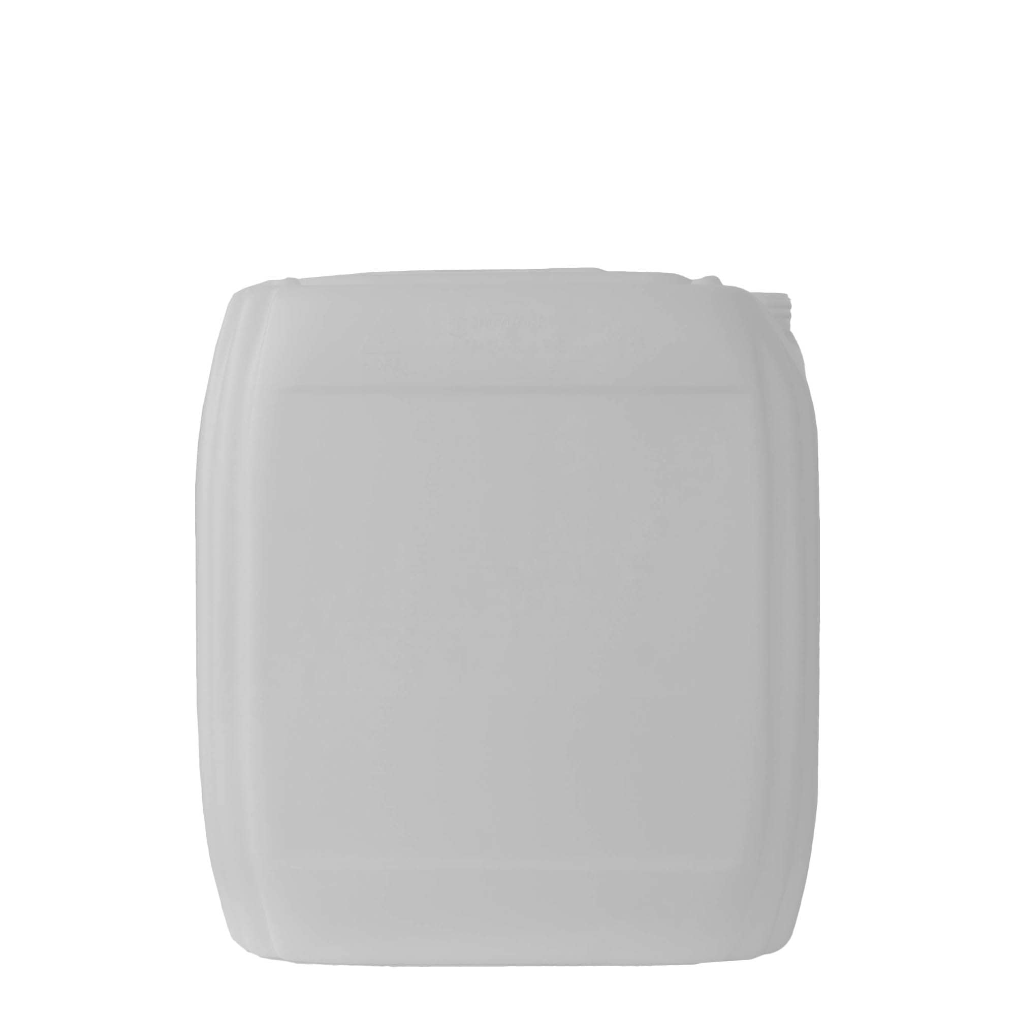 30 l kanne, rektangulær, HDPE-plast, natur, åpning: ND 60
