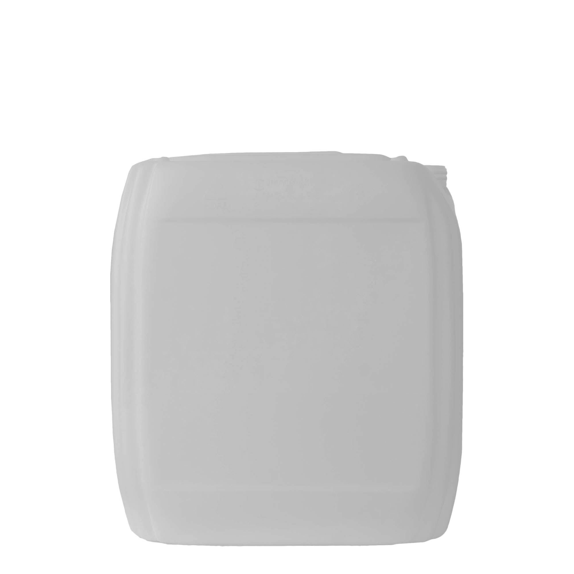 30 l kanne, rektangulær, HDPE-plast, natur, åpning: ND 60
