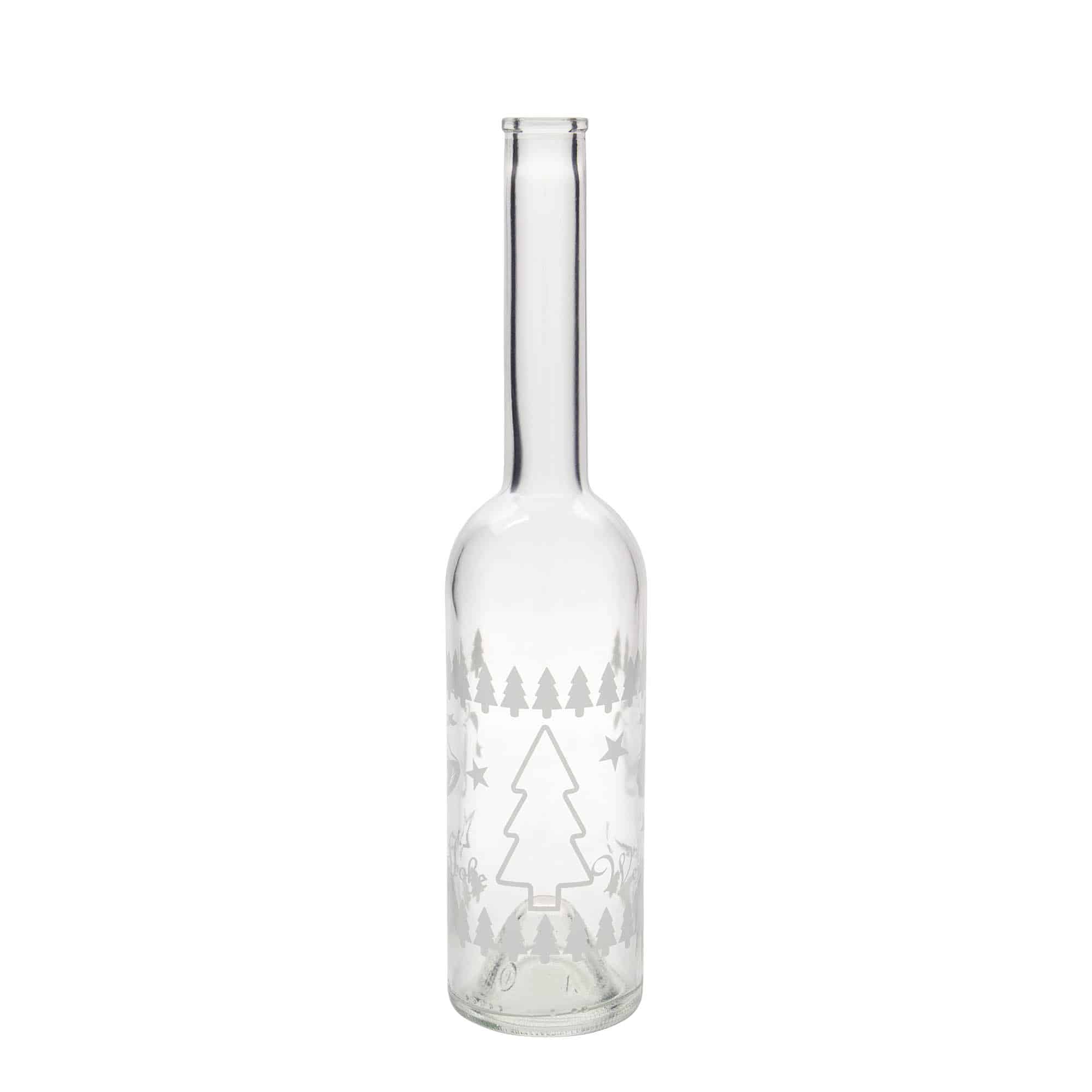 500 ml glassflaske "Opera", motiv: Klassisk jul, åpning: Kork 500 ml glassflaske "Opera", motiv: Klassisk jul, åpning: Kork