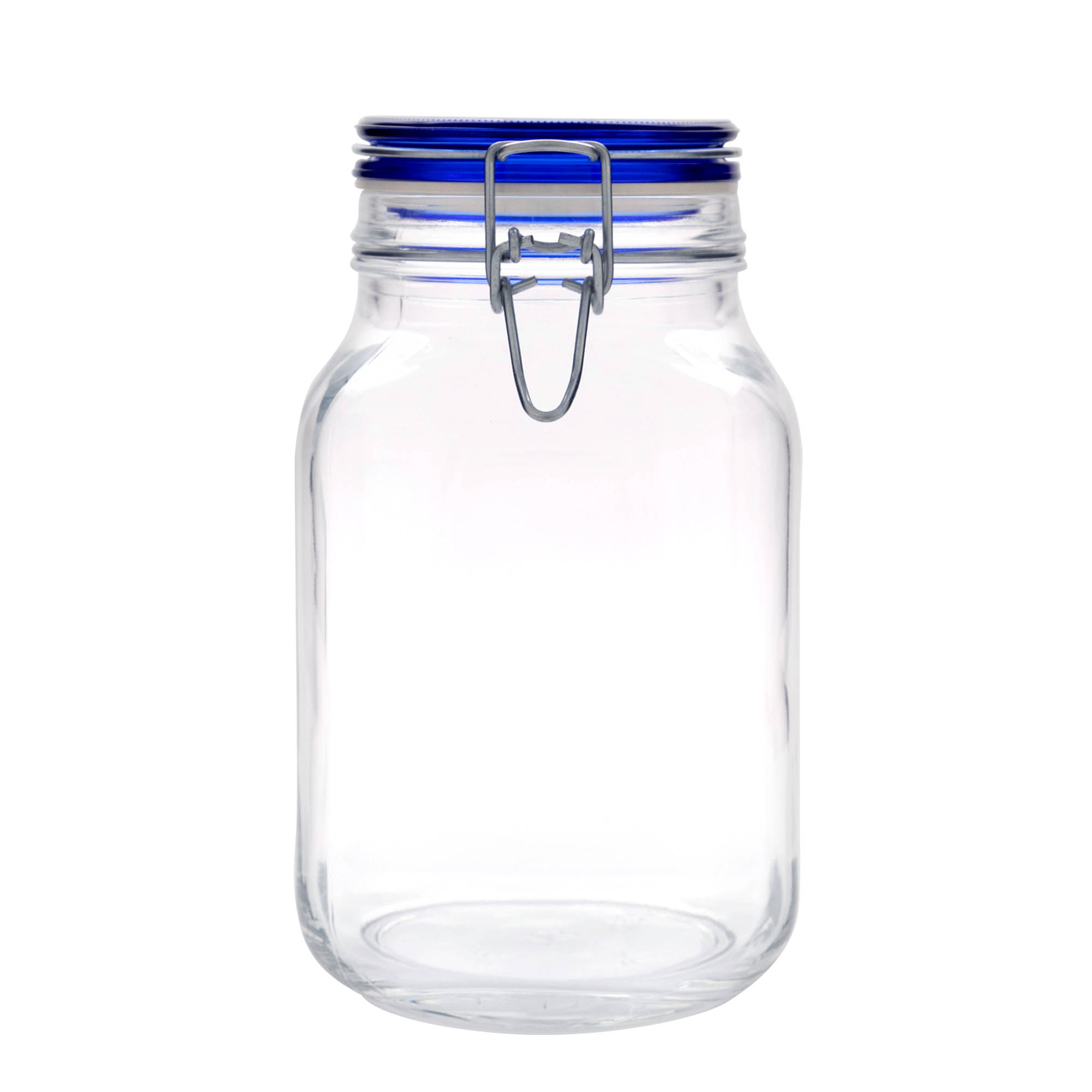 2.000 ml trådspenneglass 'Fido' blått lokk, firkantet, åpning: trådspenneåpning 2.000 ml trådspenneglass 'Fido' blått lokk, firkantet, åpning: trådspenneåpning
