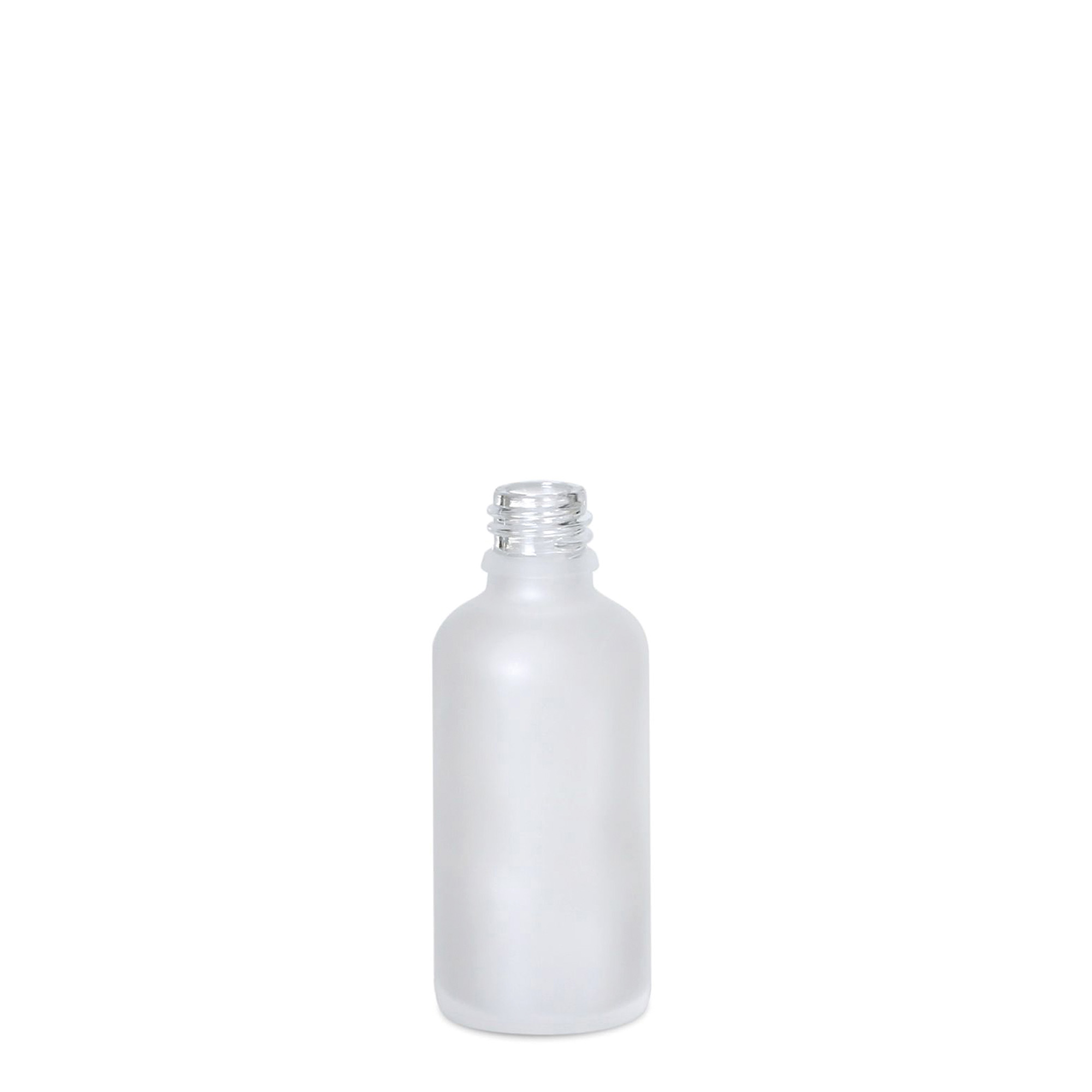 50 ml medisinflaske, glass, frostet, åpning: DIN 18 50 ml medisinflaske, glass, frostet, åpning: DIN 18