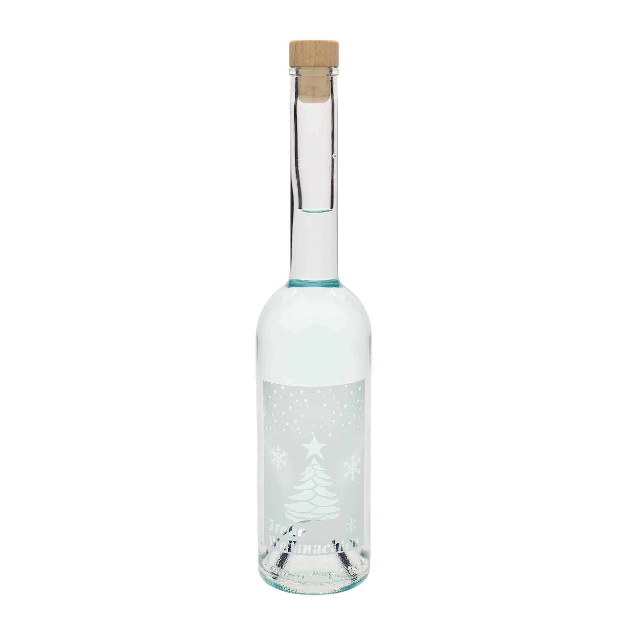 500 ml glassflaske "Opera", motiv: Hvit jul, åpning: Kork