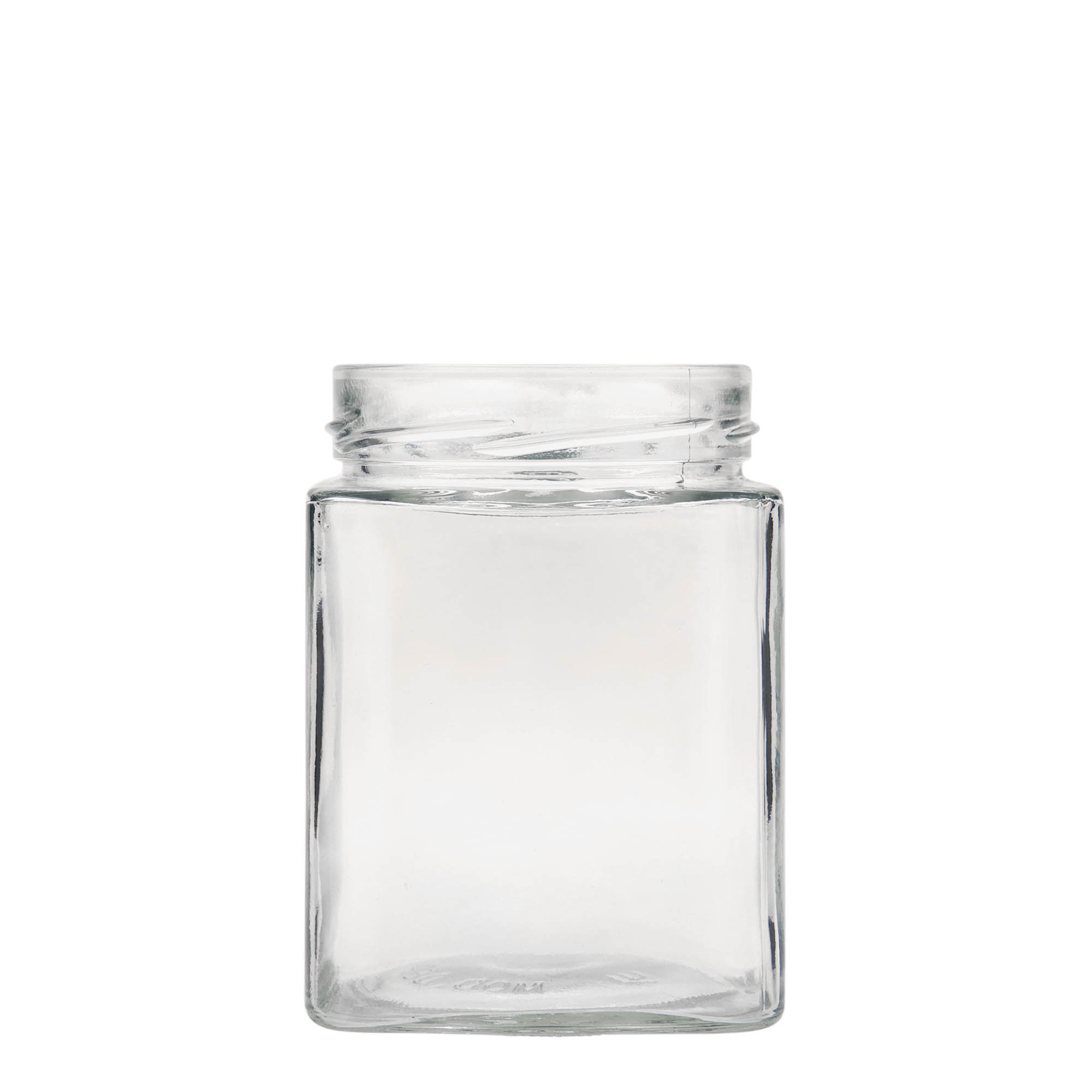 580 ml firkantet glass 'Ikarus', åpning: Deep-Twist-Off (DTO 82)