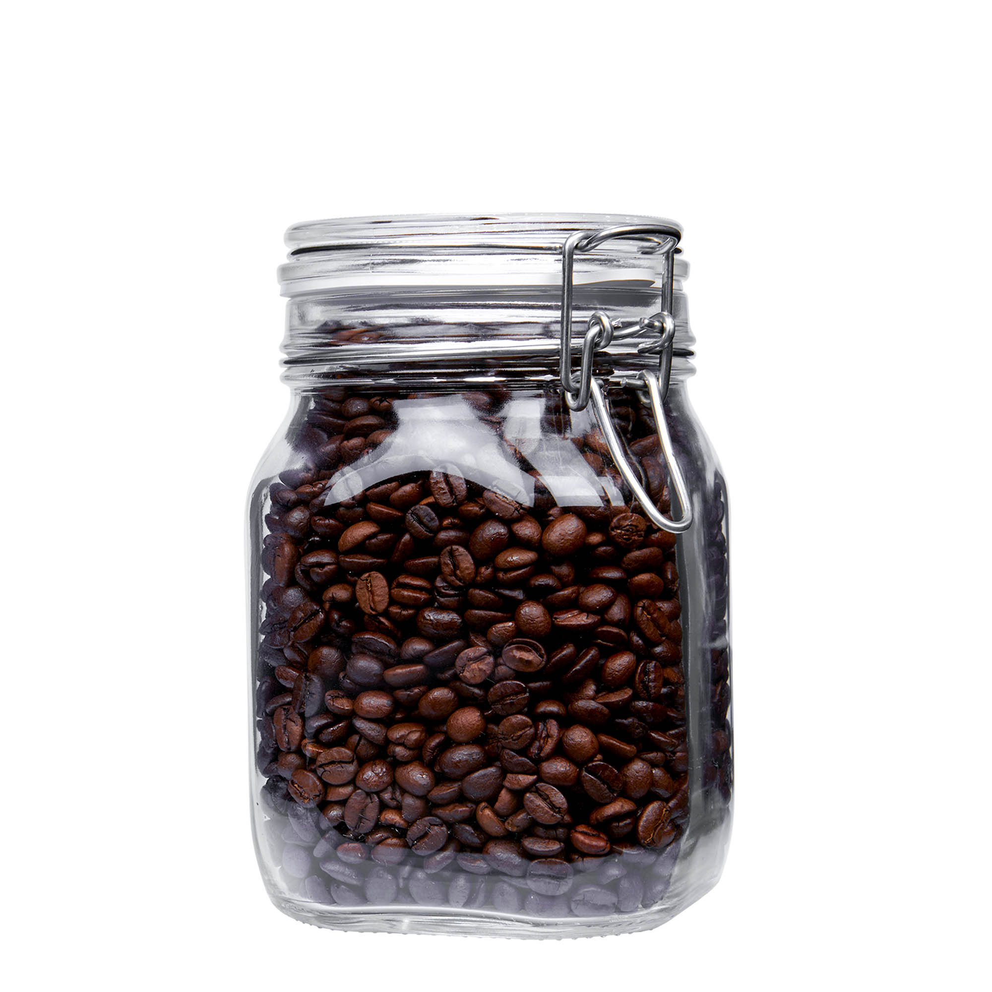 1.000 ml trådspenneglass 'Fido', firkantet, åpning: trådspenne-lukking 1.000 ml trådspenneglass 'Fido', firkantet, åpning: trådspenne-lukking